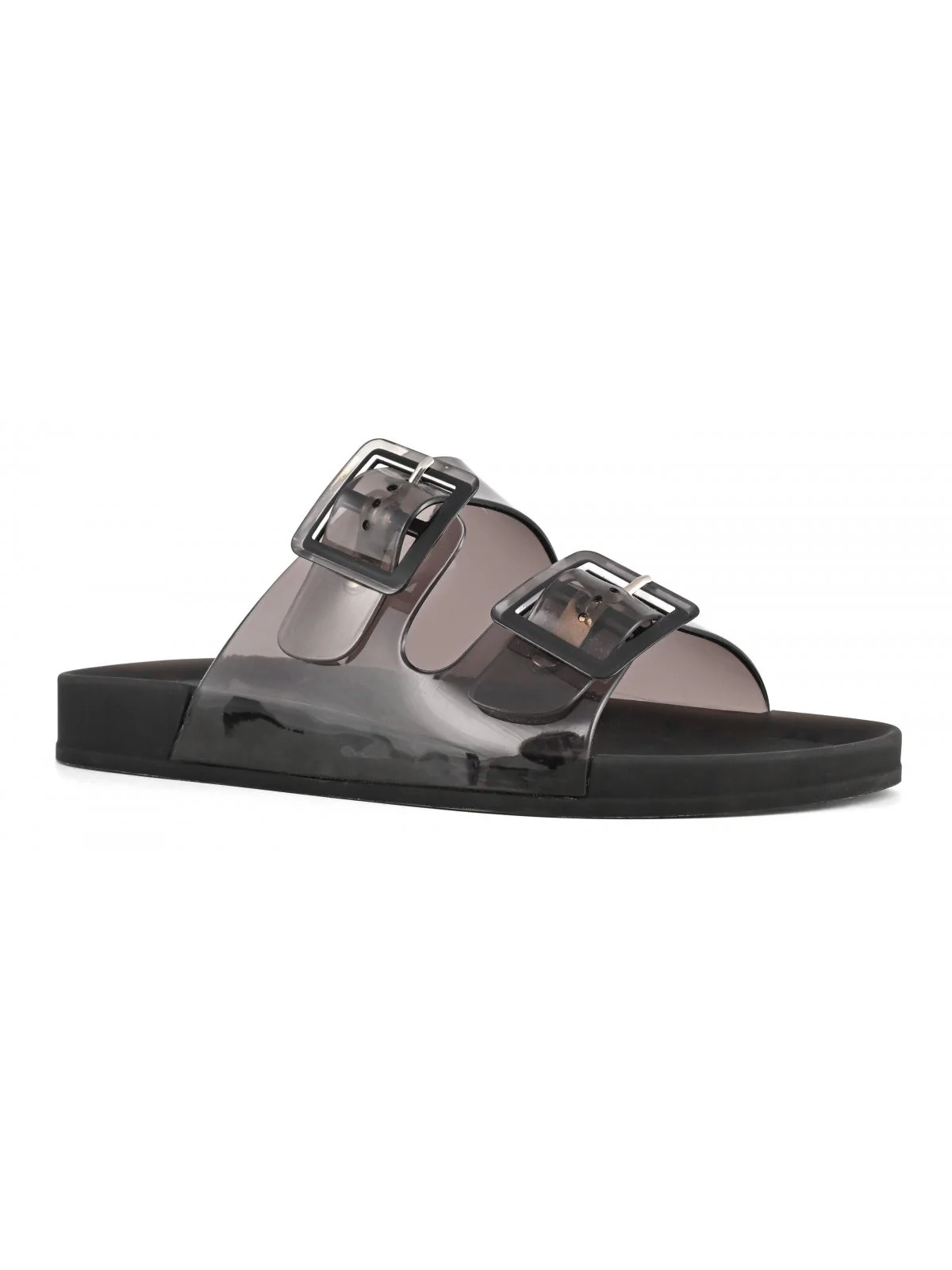 COLORS OF CALIFORNIA Ciabatta Donna jelly sandal 2 buckles HC.CHJ010 BLA Nero - Image 3