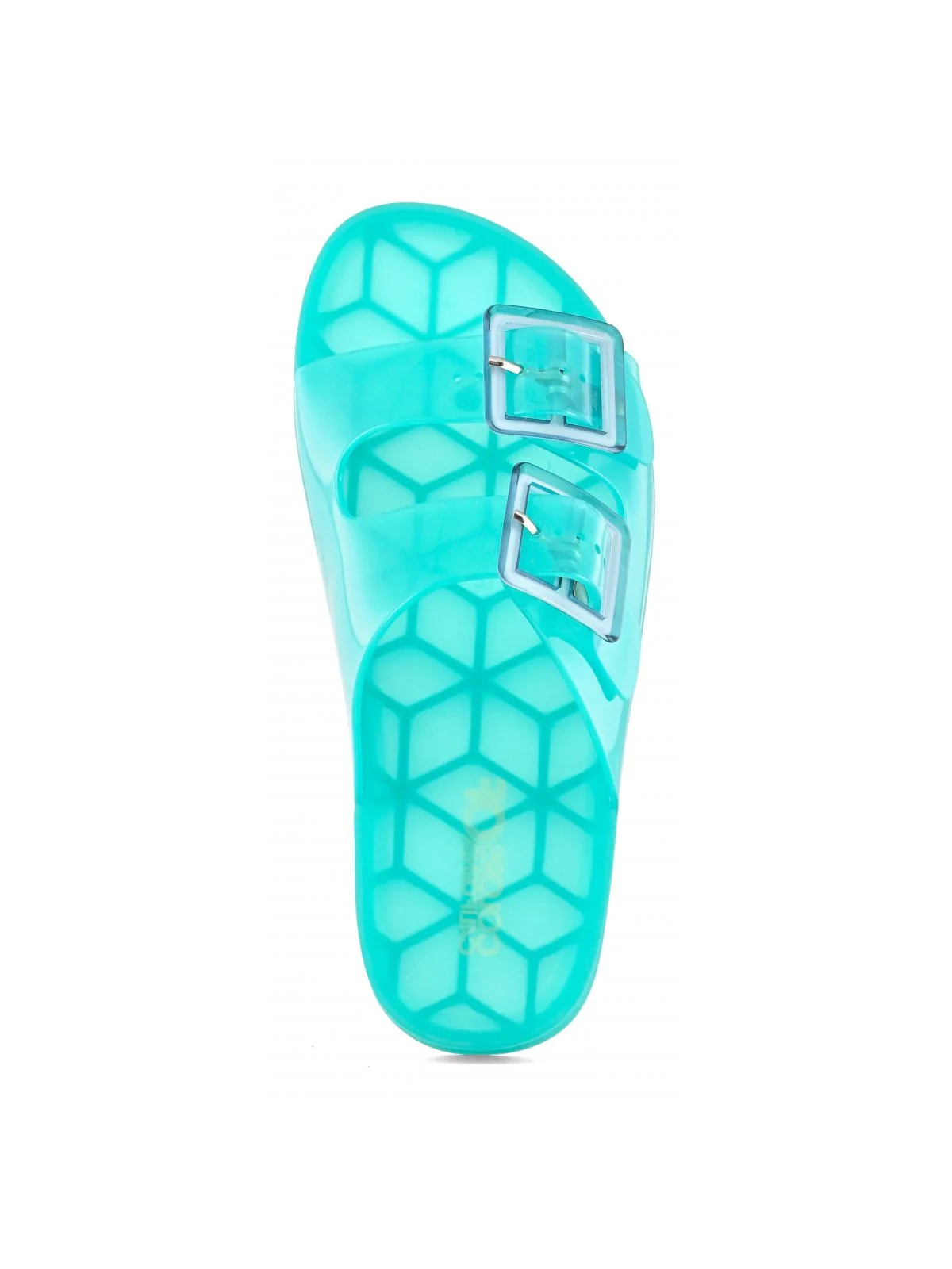 COLORS OF CALIFORNIA Ciabatta Donna jelly sandal 2 buckles HC.CHJ010 SKY Blu - Image 2