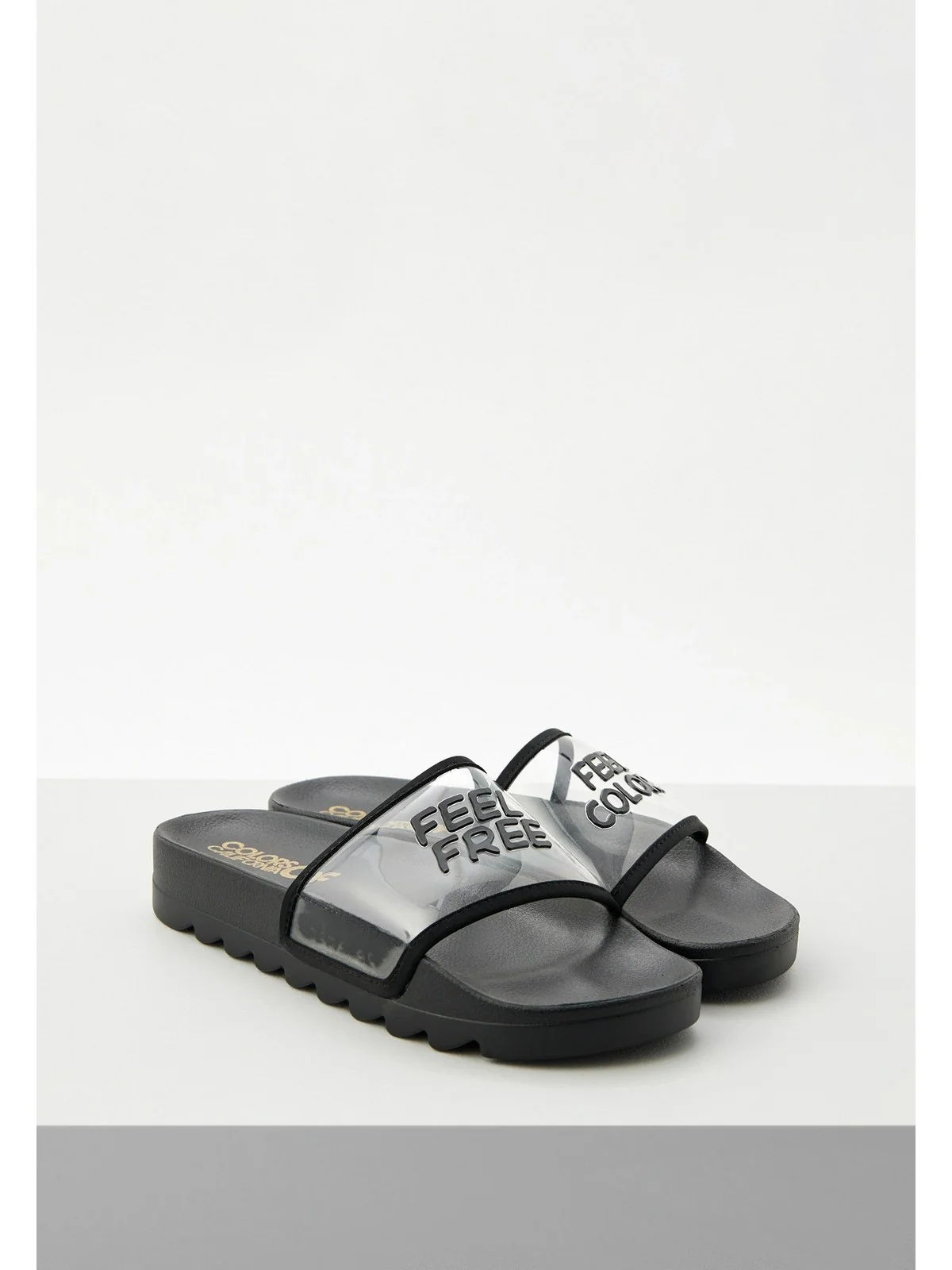 COLORS OF CALIFORNIA Ciabatta Donna slide in plexi HC.JINFY407 BLA Nero - Image 3
