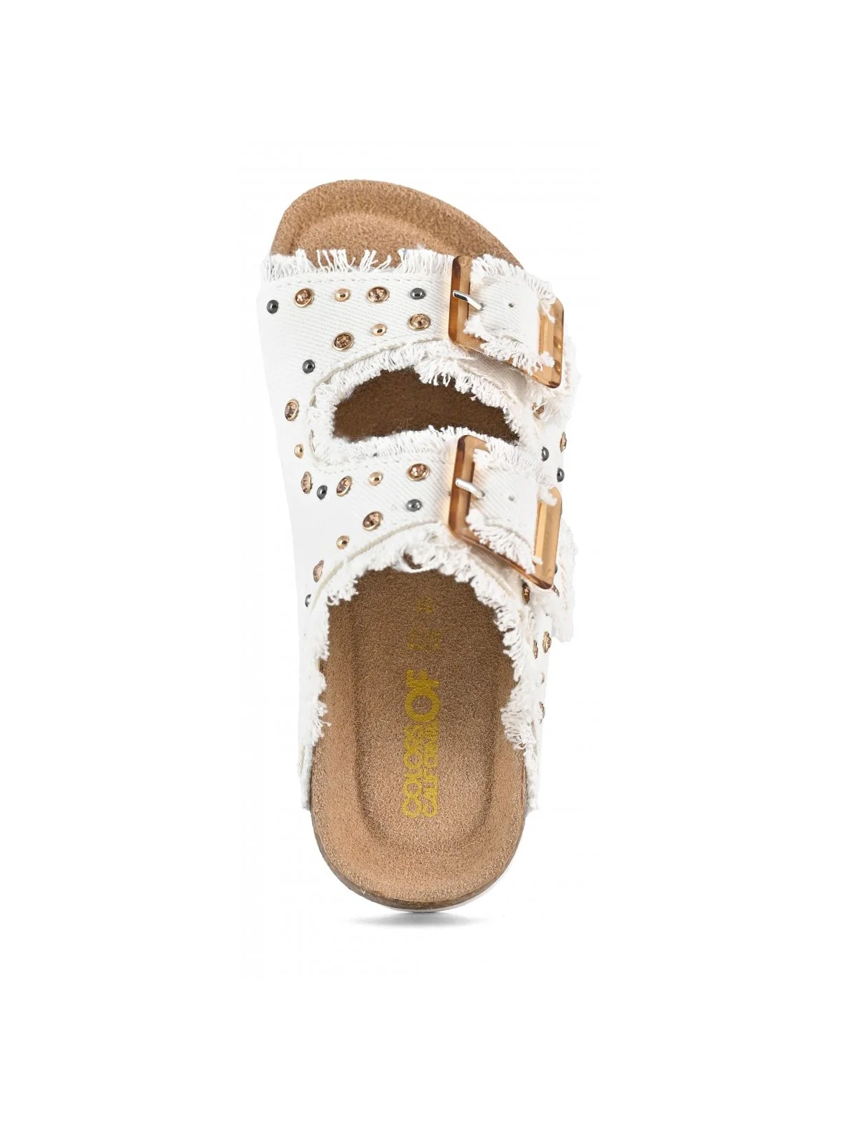 COLORS OF CALIFORNIA Sandalo Bambine e ragazze Denim Sandal With Studs HC.2409 OFF off white - Image 2