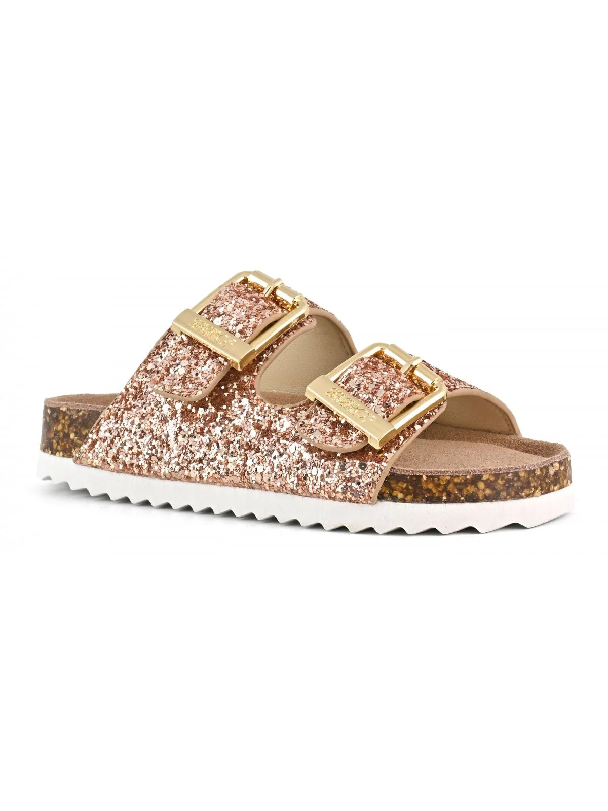 COLORS OF CALIFORNIA Sandalo Bambine e ragazze Glitter Sandal 2 Buckles HC.2415N PKGOL PINK GOLD - Image 3