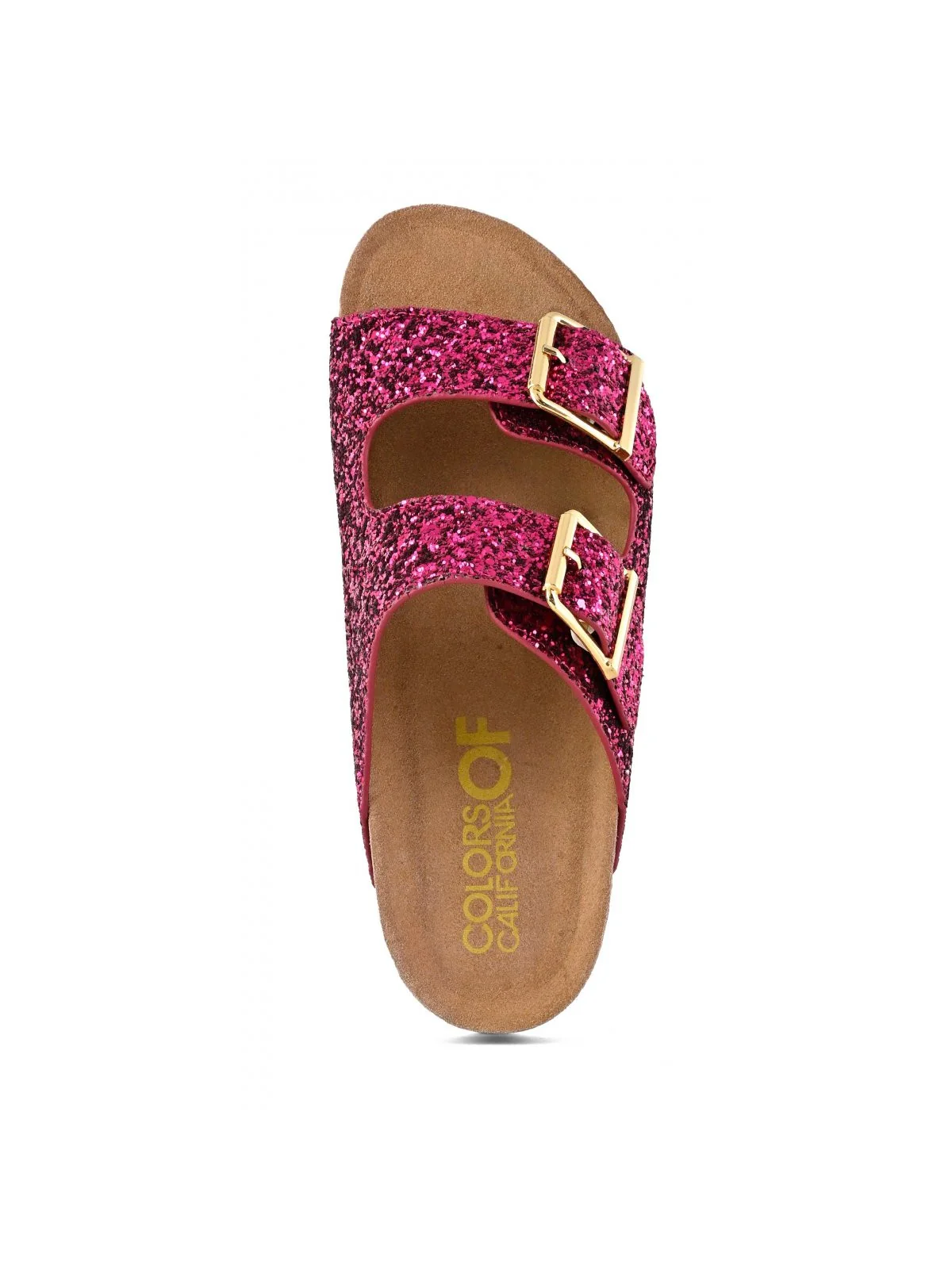 COLORS OF CALIFORNIA Sandalo Donna bio glitter metal buckles HC.BIO35 FUX Rosa - Image 2