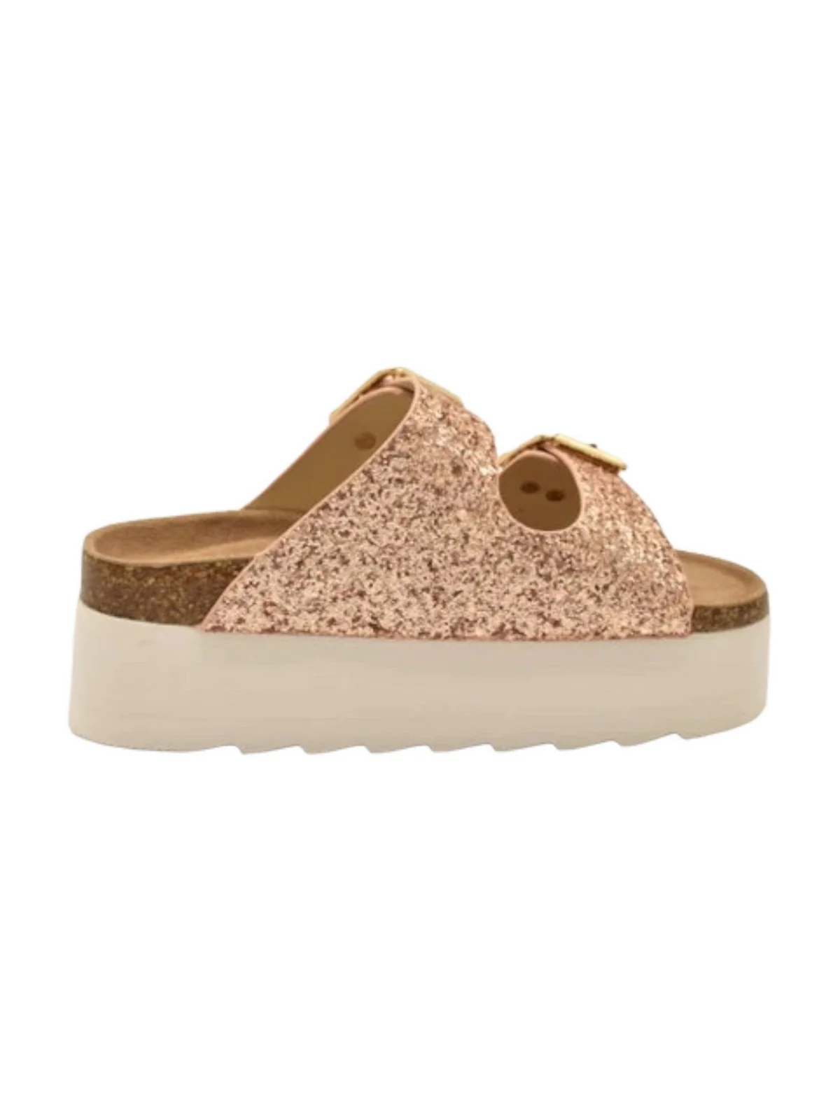COLORS OF CALIFORNIA Sandalo Donna laminated platform sandal HC.BES42 PKGOL Oro - Image 4