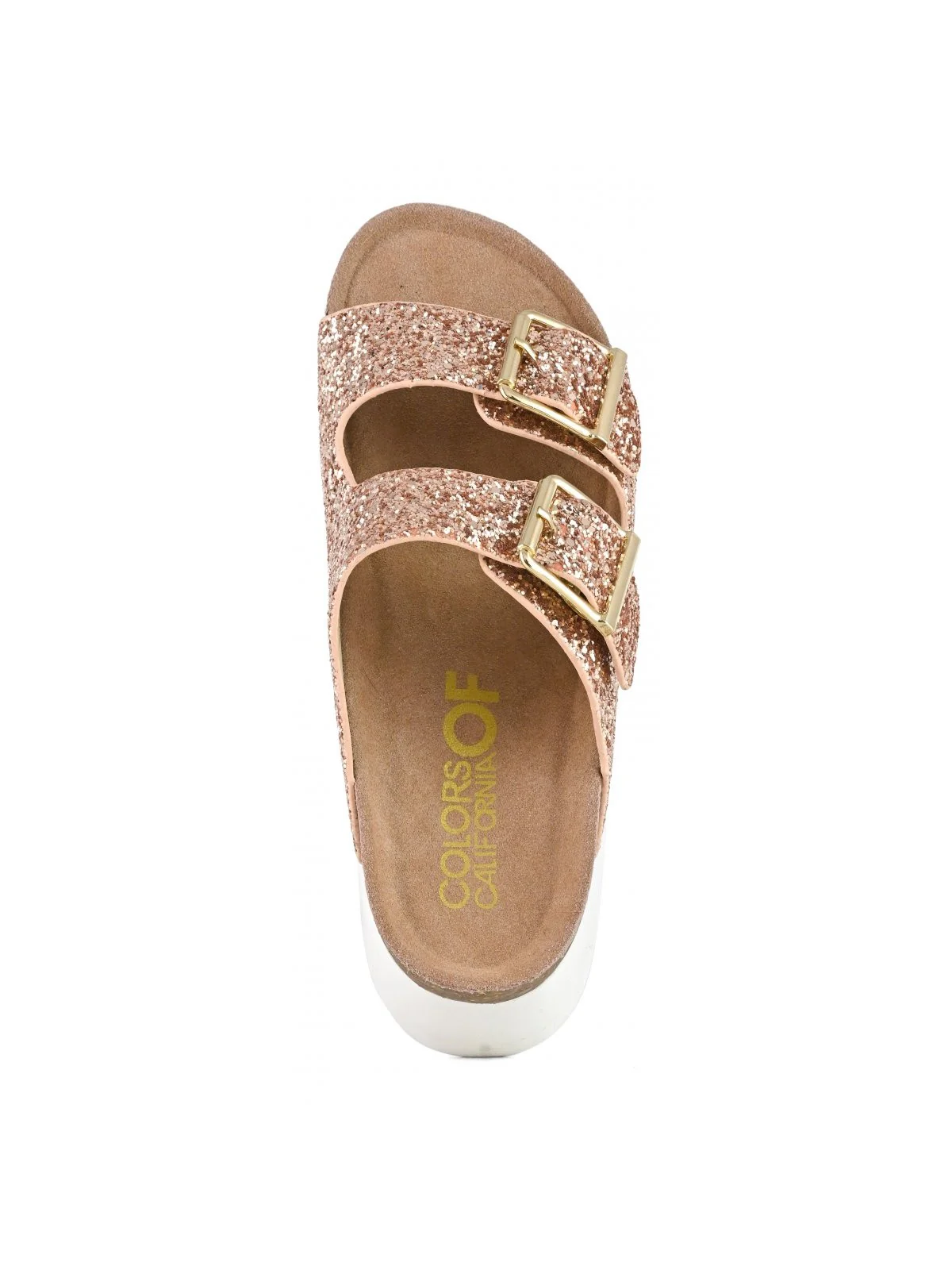 COLORS OF CALIFORNIA Sandalo Donna platform sandal in glitter HC.BES22 PKGOL Oro - Image 2