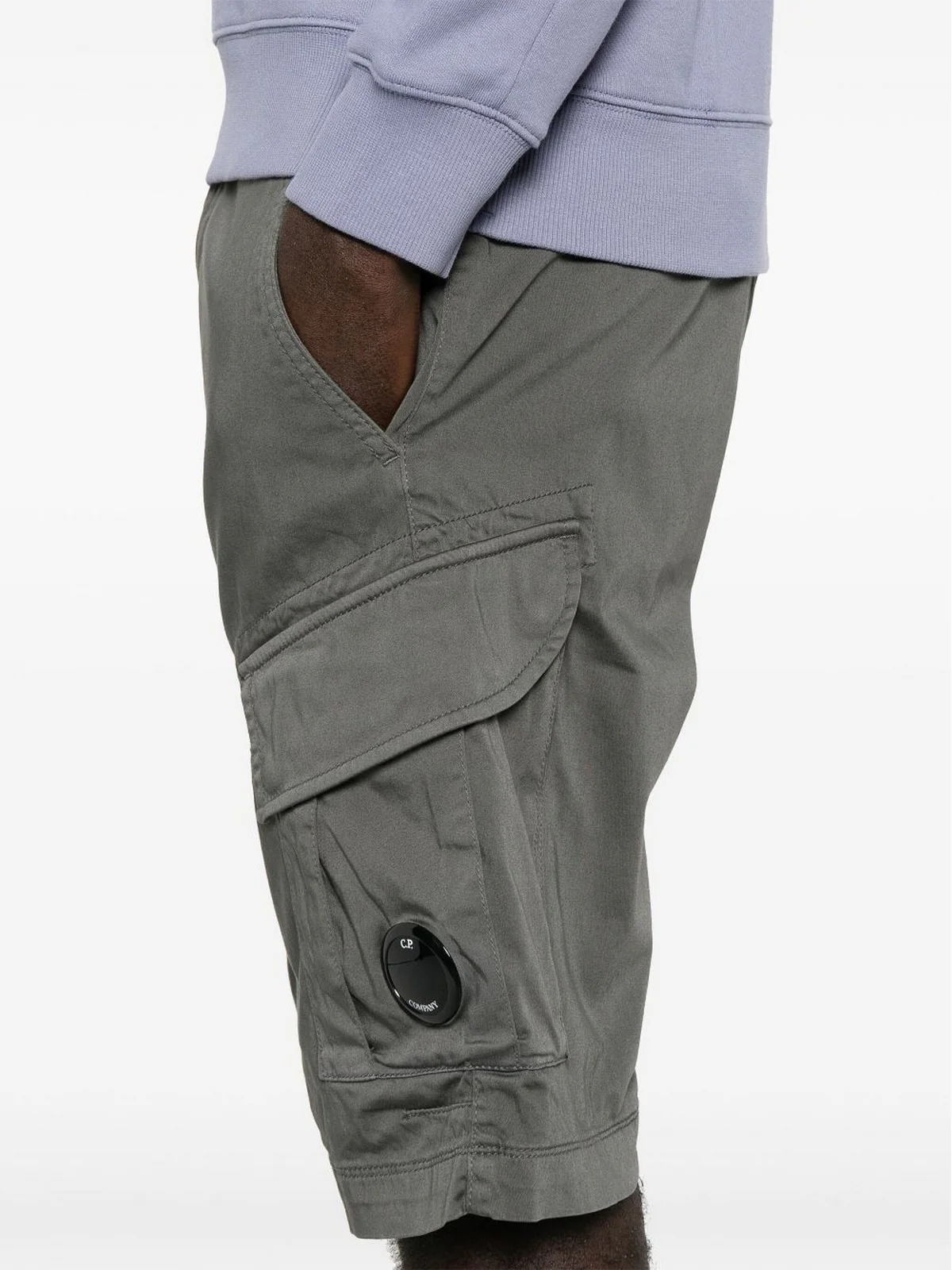 C.P. COMPANY Bermuda Uomo  18CMBE116A005694G 935 Grigio - Image 4