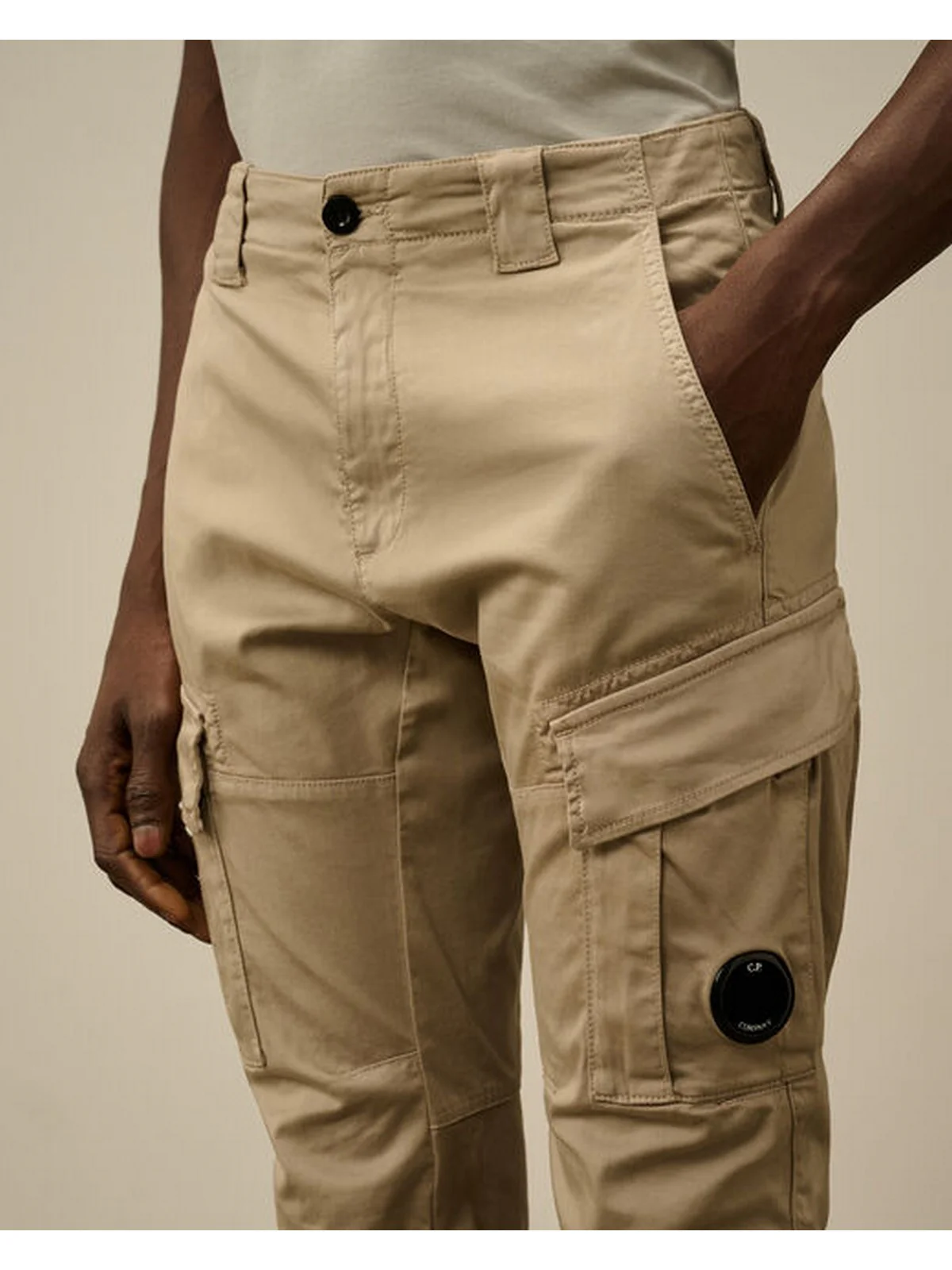 C.P. COMPANY Pantalone Uomo  18CMPA056A005694G 327 Beige - Image 4