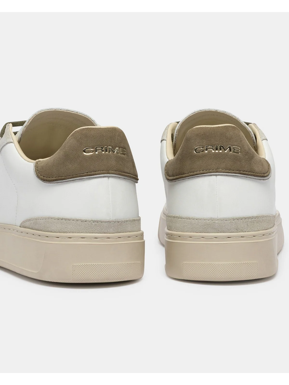 CRIME LONDON Sneaker Uomo BLADE NATURAL BEIGE 19701PP8 10 WHITE - Image 3