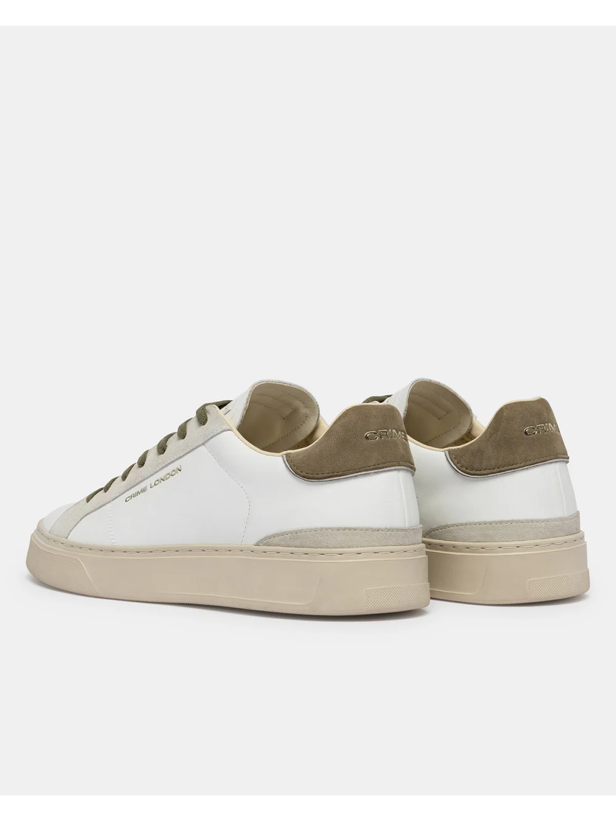 CRIME LONDON Sneaker Uomo BLADE NATURAL BEIGE 19701PP8 10 WHITE - Image 6