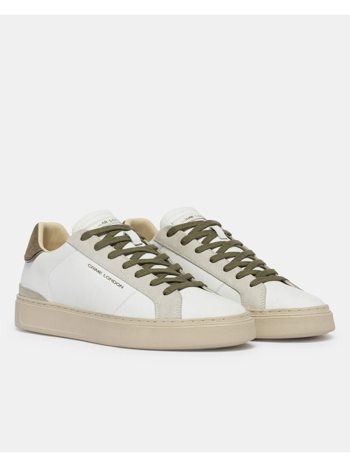 CRIME LONDON Sneaker Uomo BLADE NATURAL BEIGE 19701PP8 10 WHITE - Image 7