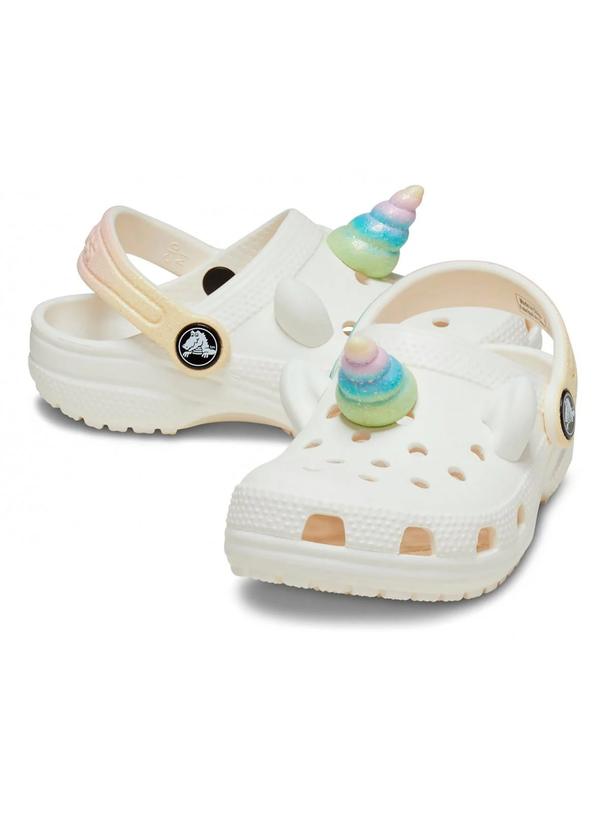 CROCS Ciabatta Bambine e ragazze Cls IAM Rainbow Unicorn Clog T 209701 0WV CHALK - Image 3