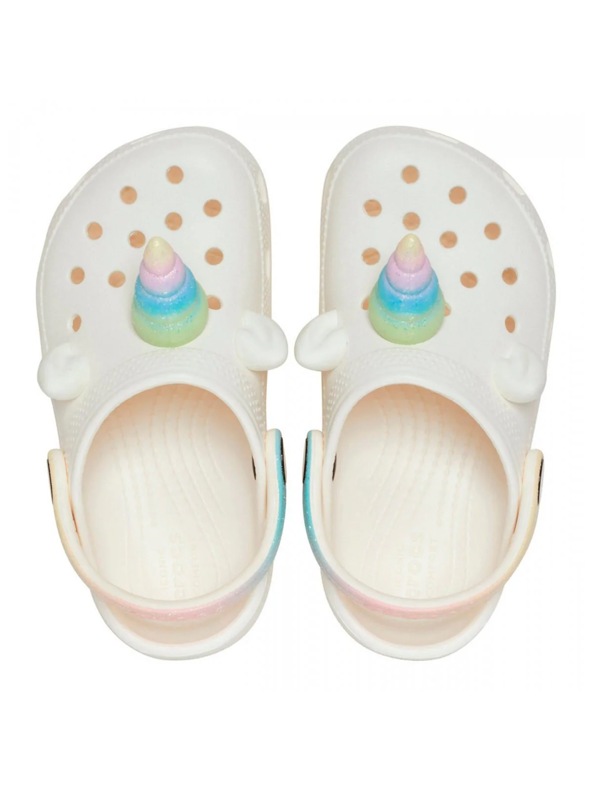 CROCS Ciabatta Bambine e ragazze Cls IAM Rainbow Unicorn Clog T 209701 0WV CHALK - Image 4