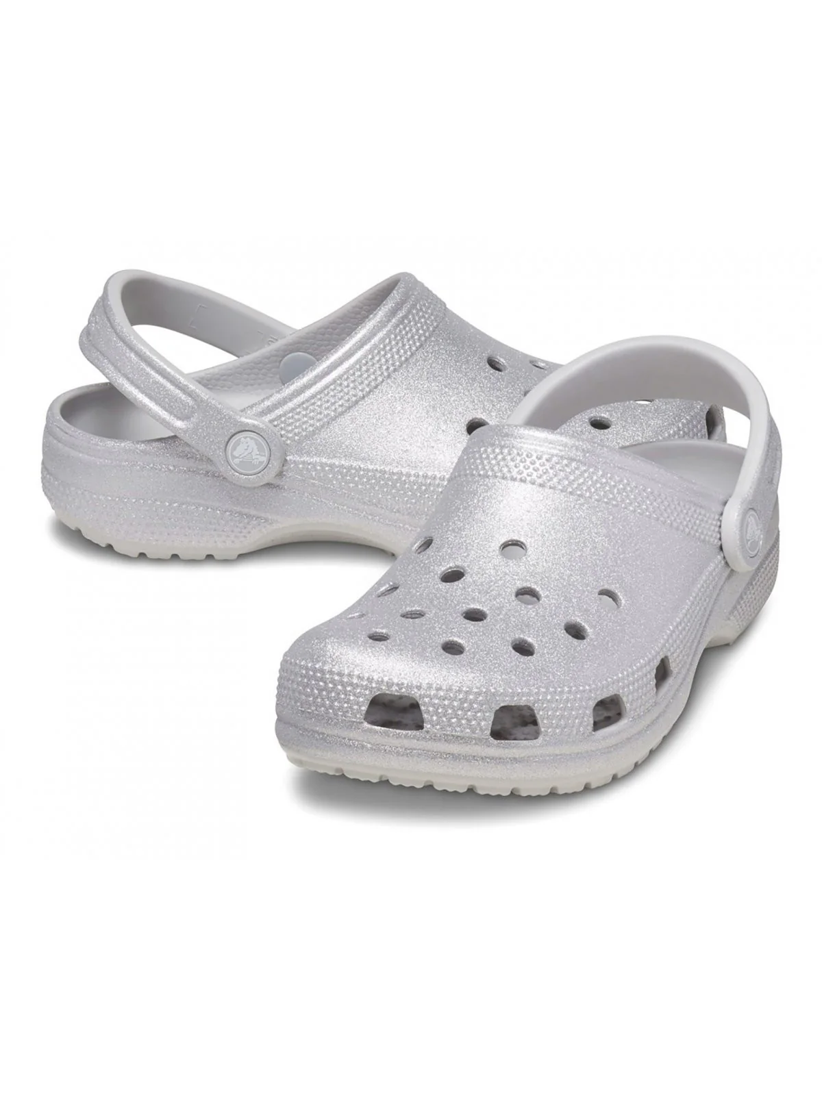 CROCS Ciabatta Donna Classic Glitter Clog W 205942 0IC Argento - Image 3