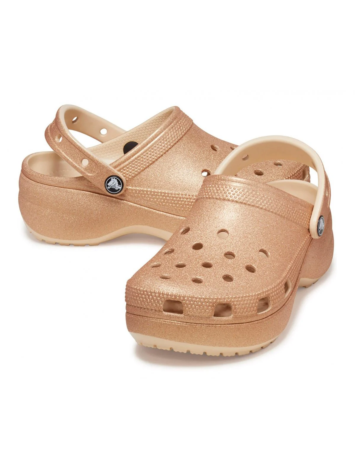 CROCS Ciabatta Donna Classic Platform Glitter Clg W 207241 2DS Beige - Image 3