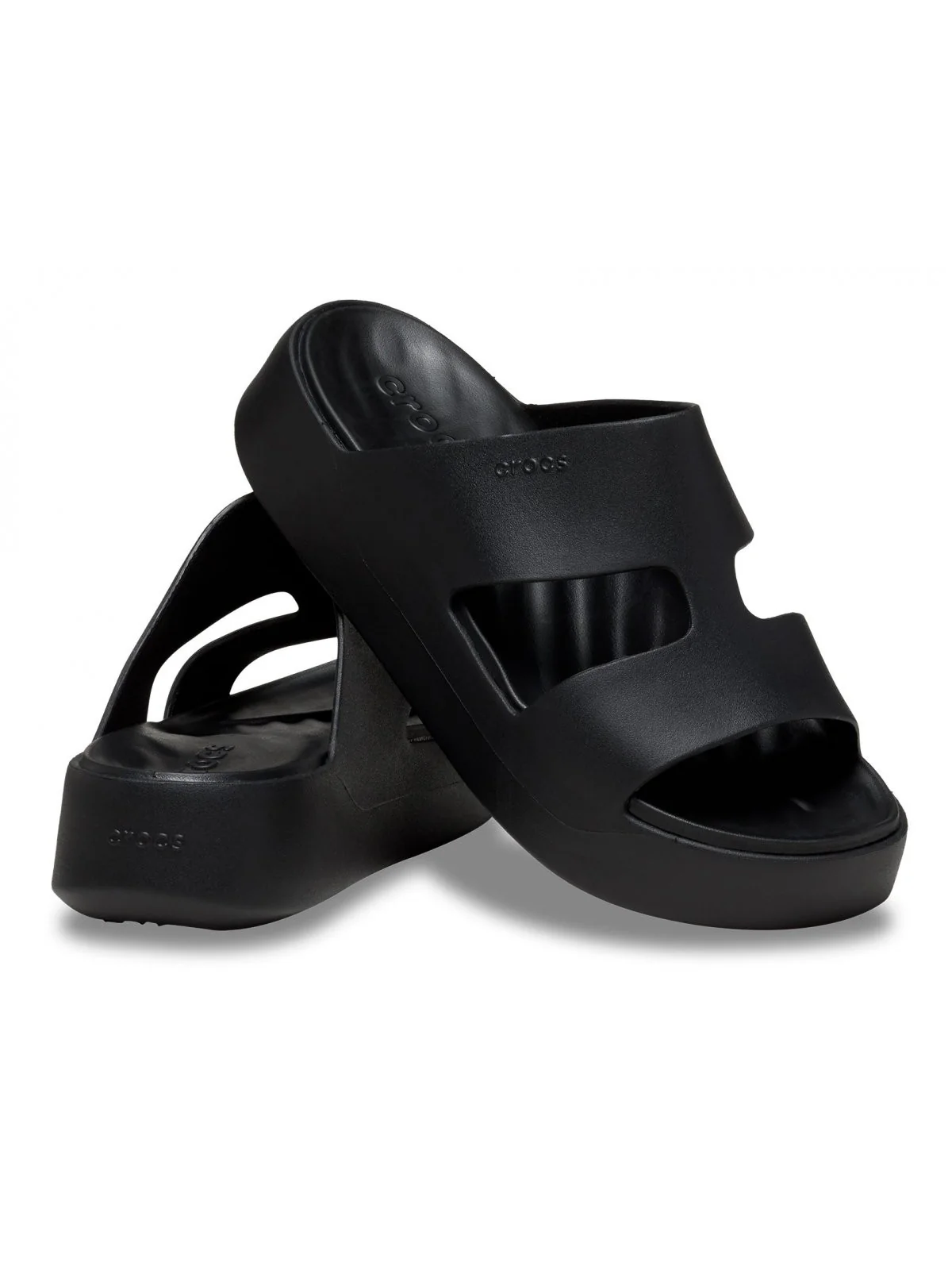 CROCS Ciabatta Donna Getaway Platform H-Strap W 209409 001 BLACK - Image 3