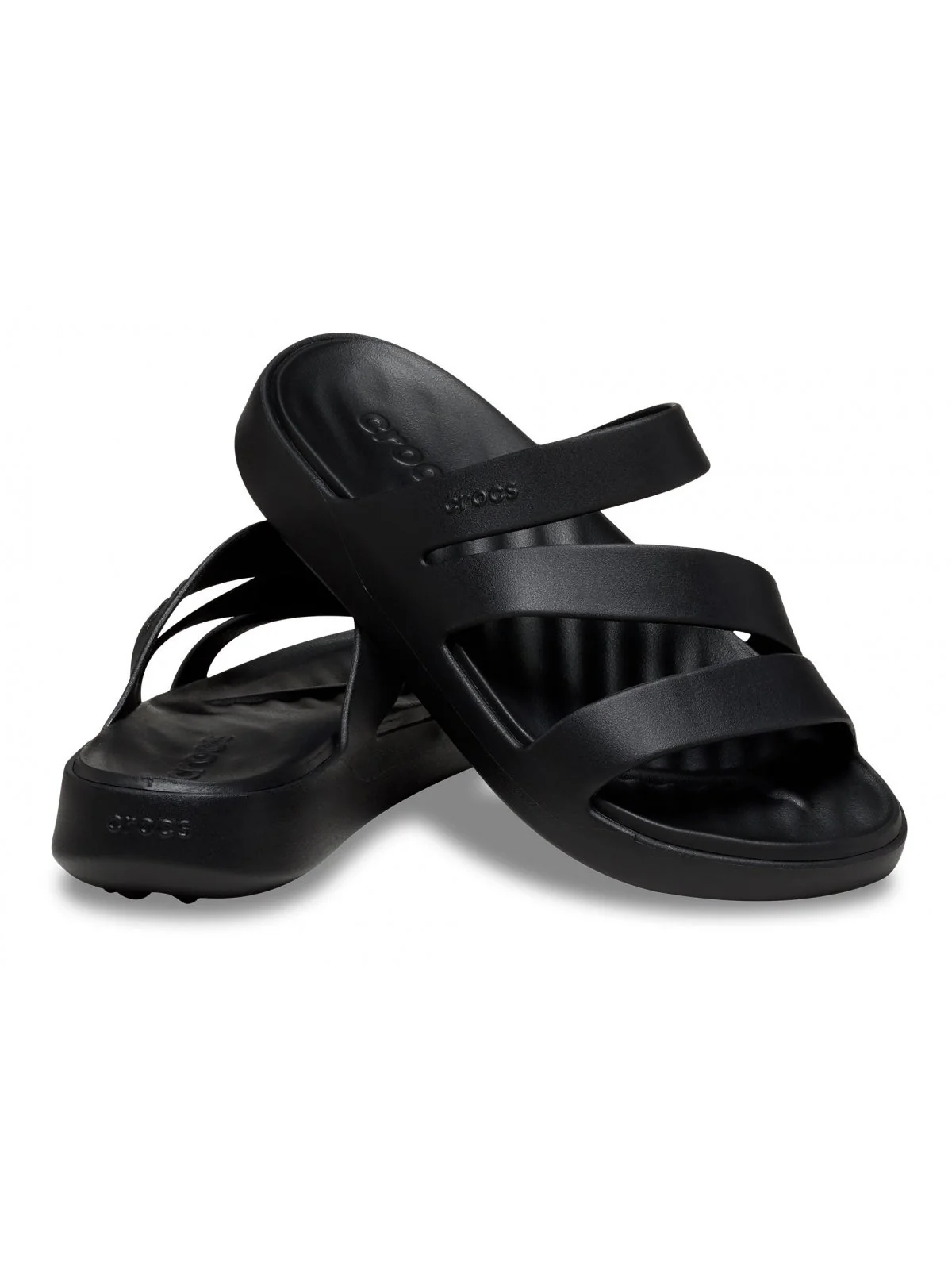 CROCS Ciabatta Donna Getaway Strappy W 209587 001 BLACK - Image 3