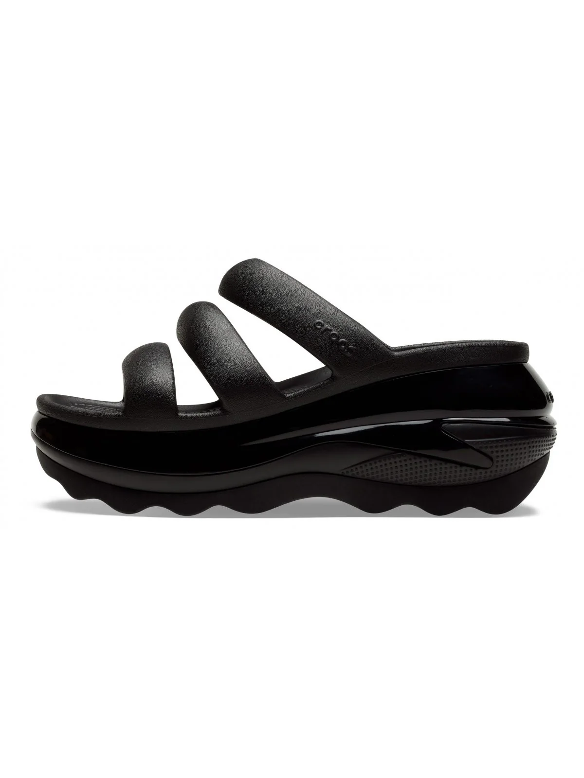 CROCS Ciabatta Donna Mega Crush Triple Strap 209842 001 BLACK - Image 2
