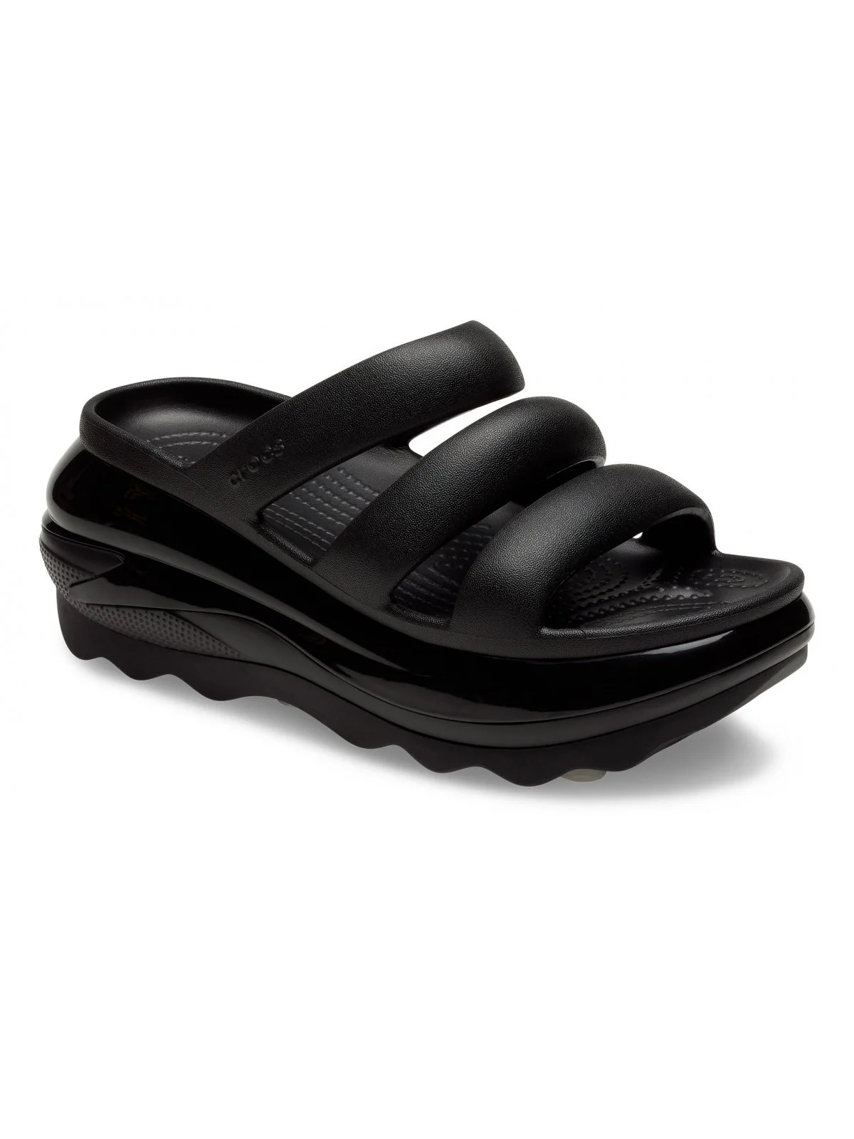 CROCS Ciabatta Donna Mega Crush Triple Strap 209842 001 BLACK - Image 5