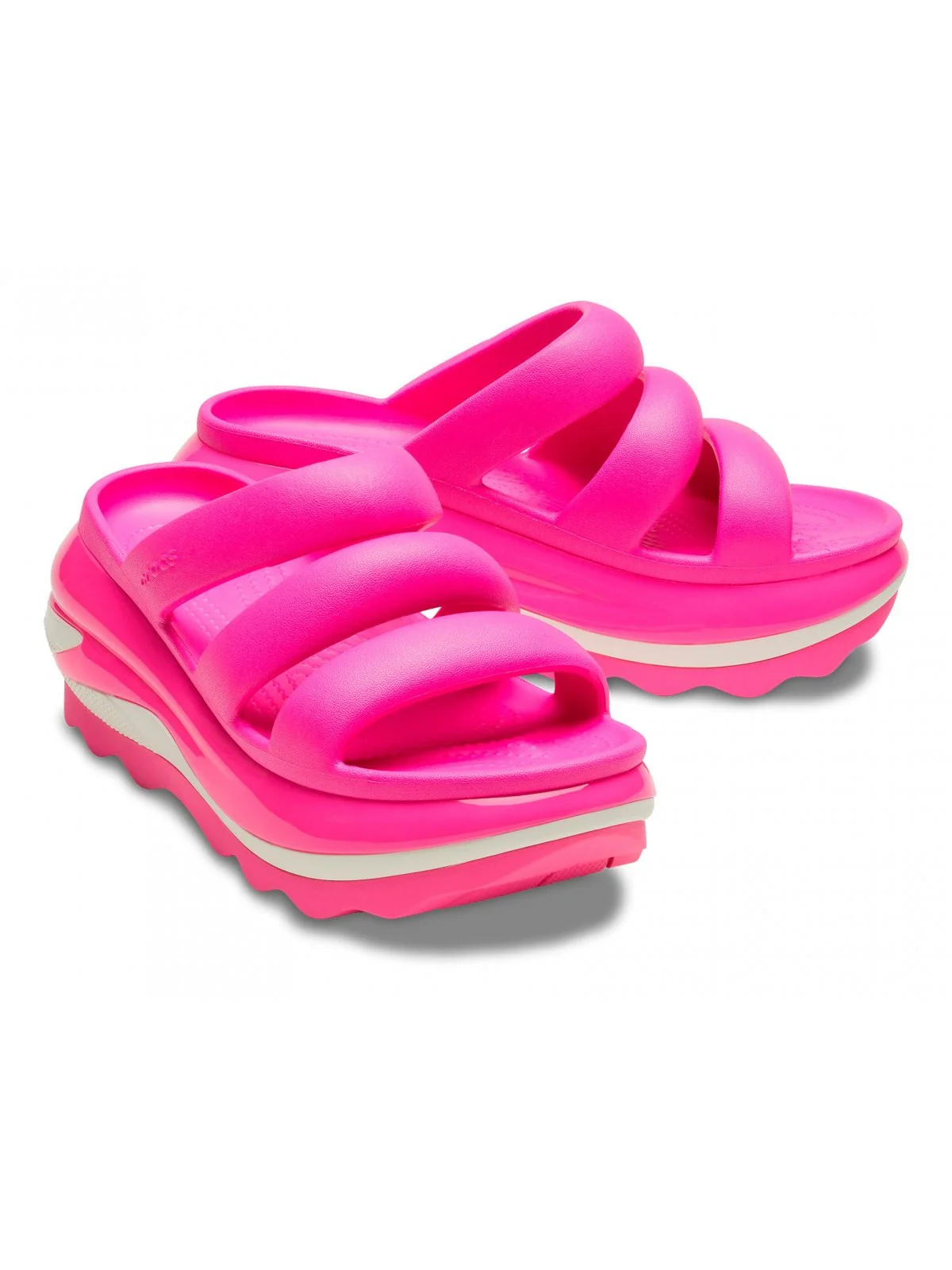 CROCS Ciabatta Donna Mega Crush Triple Strap 209842 6TW Rosa - Image 3