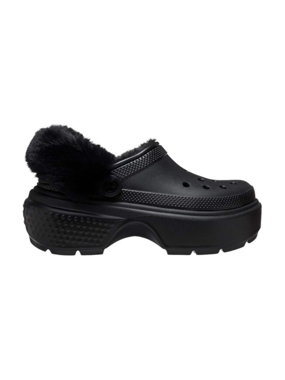 CROCS Ciabatta Donna Stomp Lined Clog 208546 BLK Nero