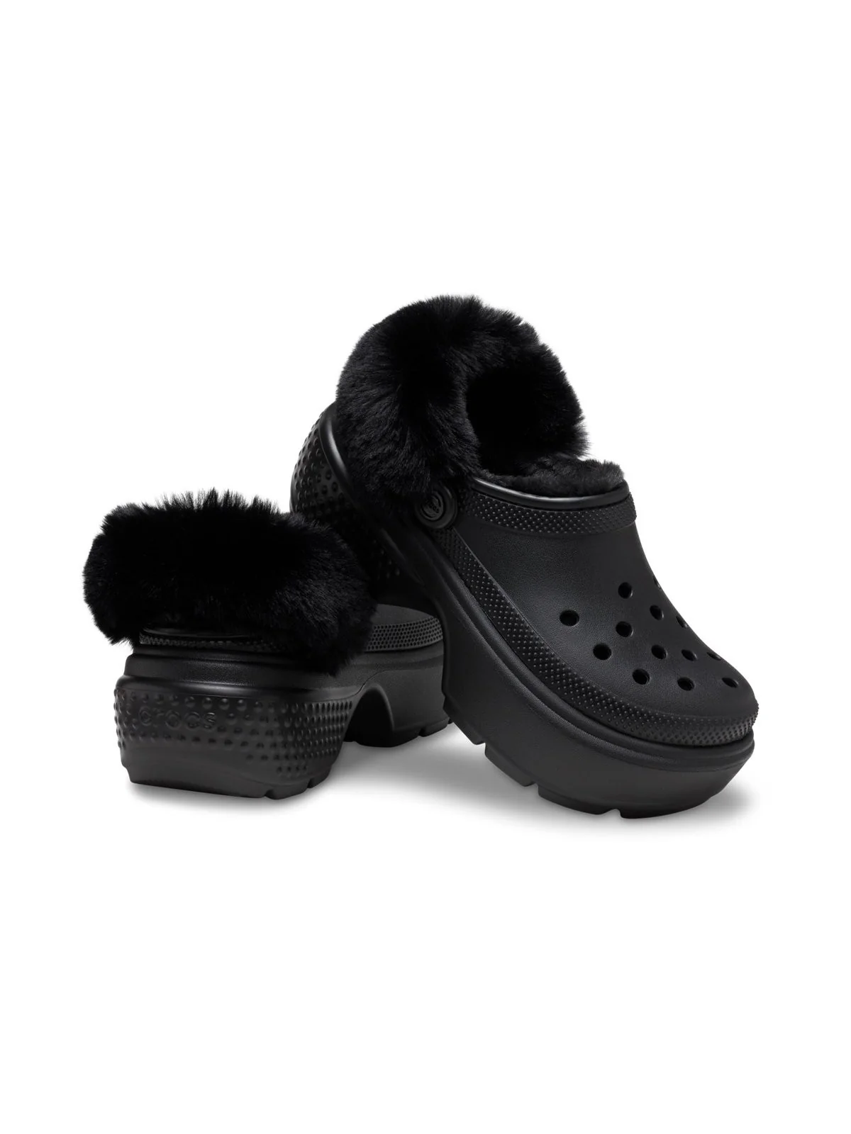 CROCS Ciabatta Donna Stomp Lined Clog 208546 BLK Nero - Image 3