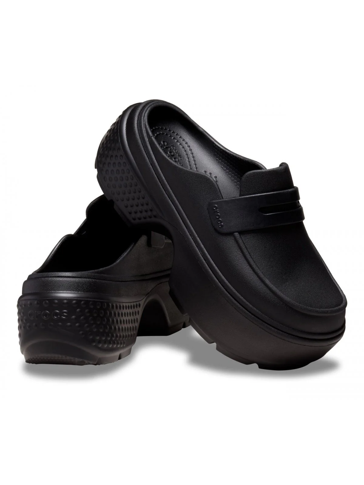 CROCS Ciabatta Donna Stomp loafer CR.209937 060 Nero - Image 3