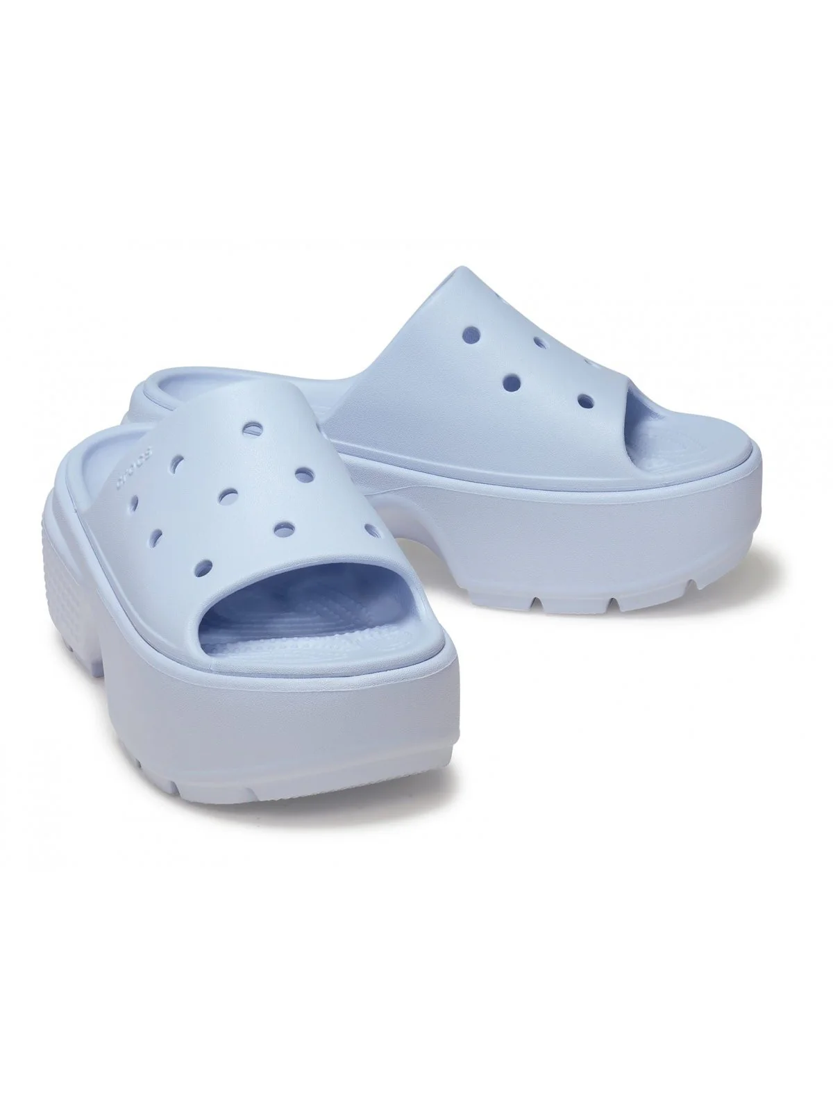 CROCS Ciabatta Donna Stomp Slide W 209346 5AF Blu - Image 3