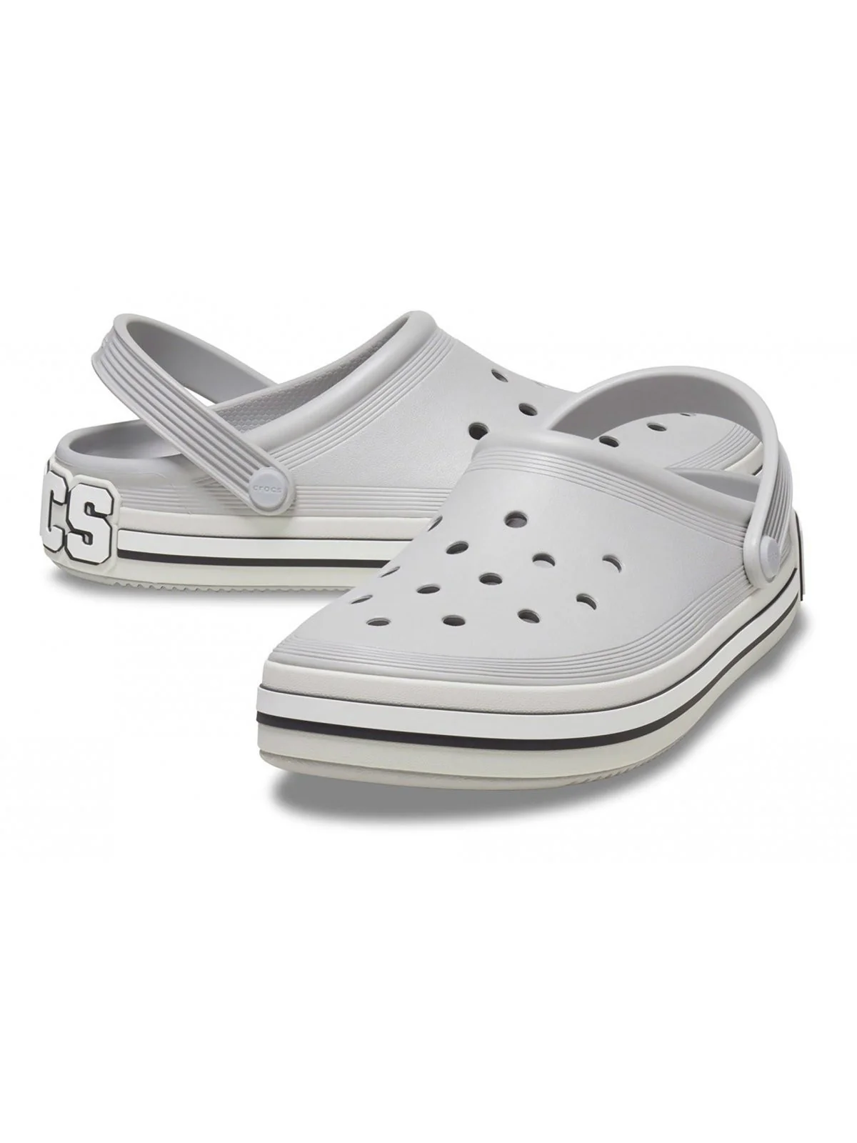 CROCS Ciabatta Unisex adulto Off Court Logo Clog 209651 1FT Grigio - Image 3