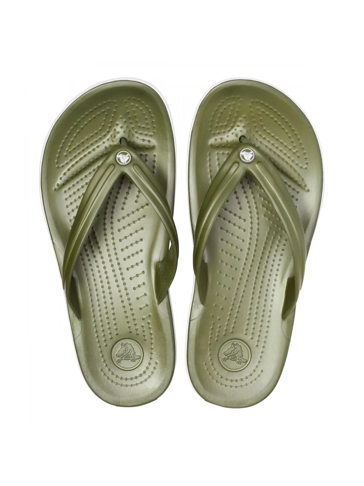 CROCS Infradito Unisex adulto Crocband Flip U 11033 37P Verde - Image 4