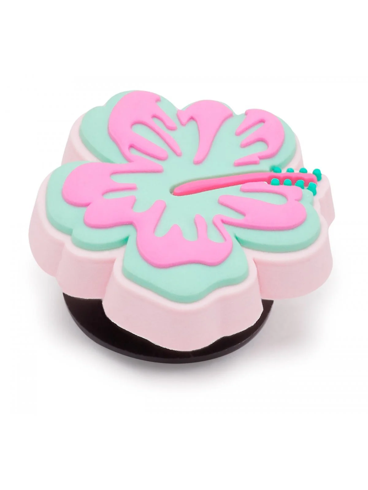 CROCS JIBBITZ Donna Turquoise and Pink Hibiscus CR.4734 JIB Multicolore - Image 3