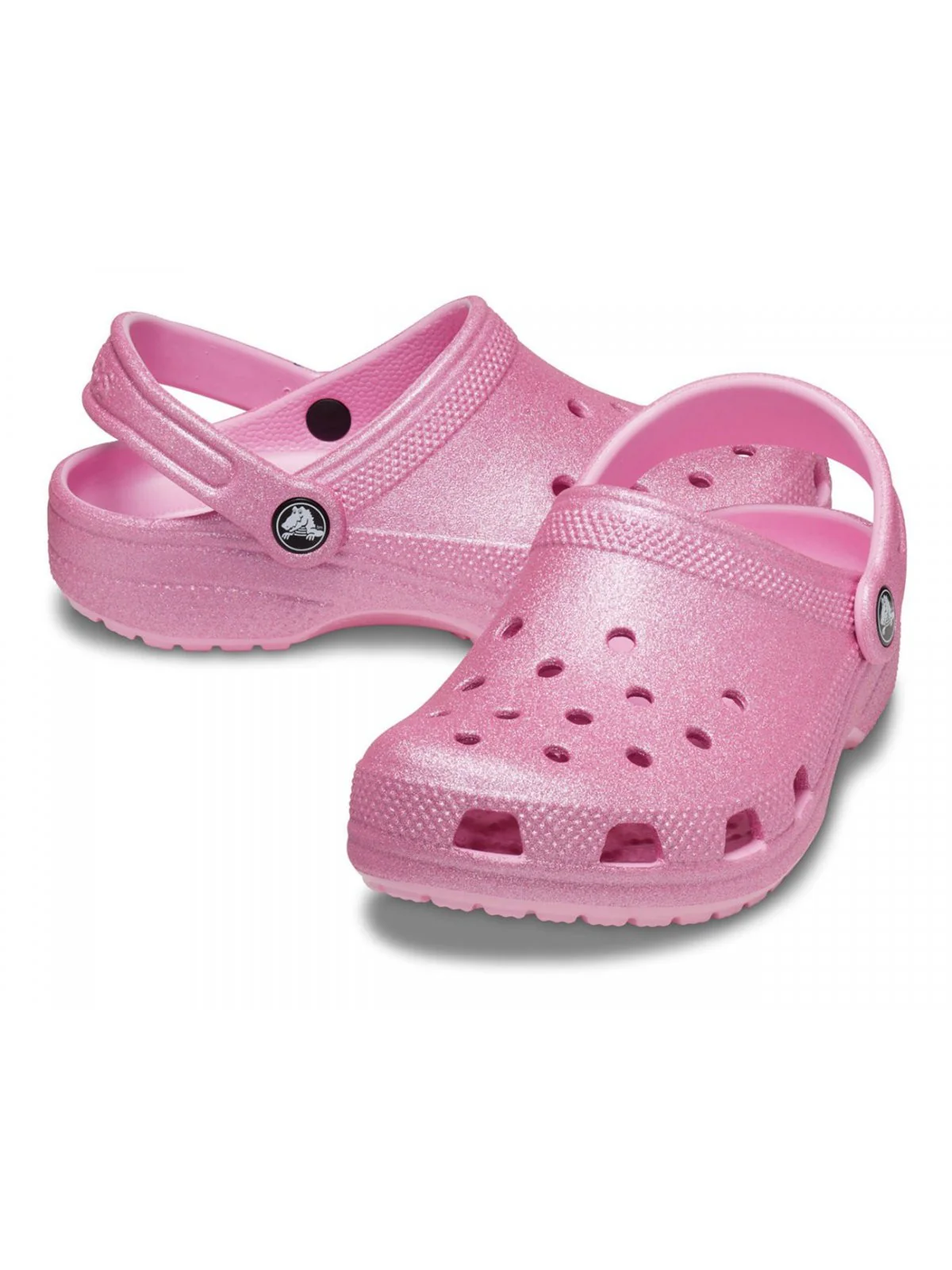 CROCS Sabot Bambine e ragazze Classic Glitter Clog K 206993 6XE PINK TWEED GLITTER - Image 3