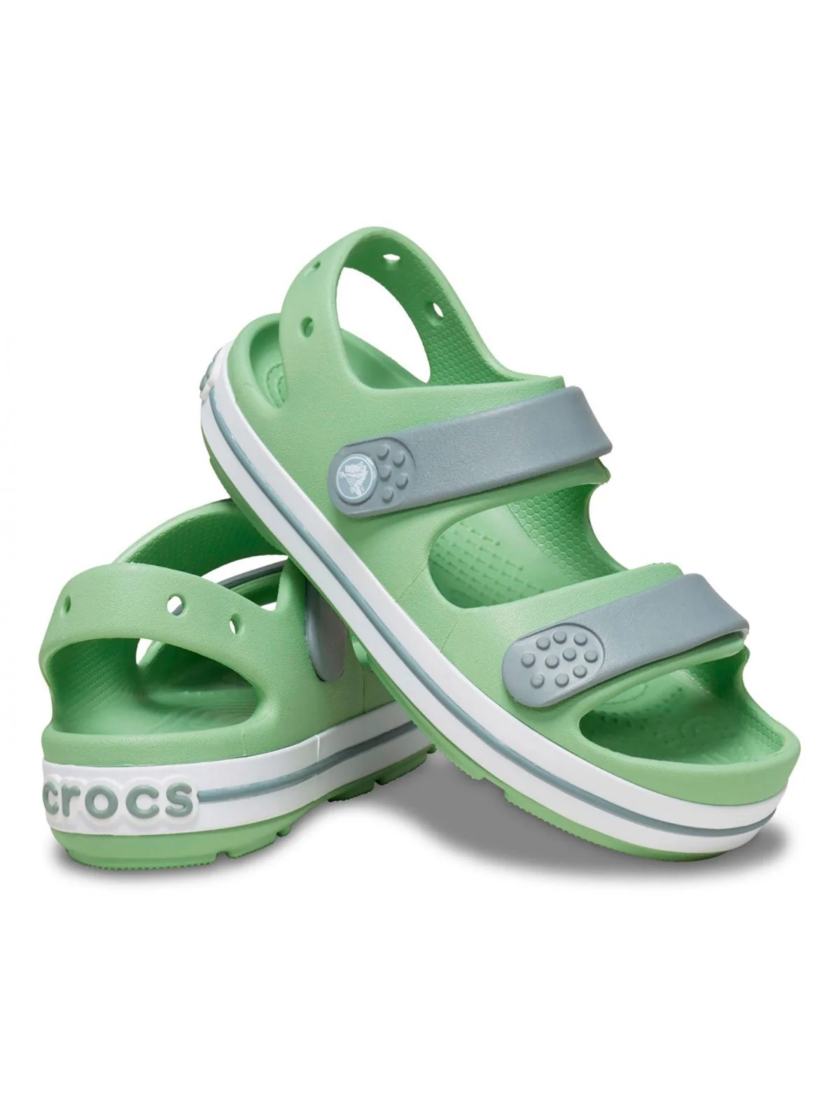 CROCS Sandalo Bambini e ragazzi Crocband Cruiser Sandal T 209424 3WD Verde - Image 3