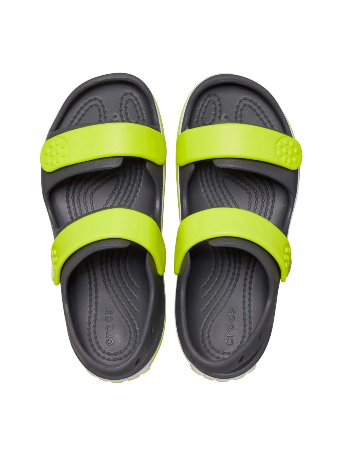 CROCS Sandalo Bamnini e ragazzi Crocband Cruiser Sandal T 209424 1NJ SLATE GREY/ ACIDITY - Image 4