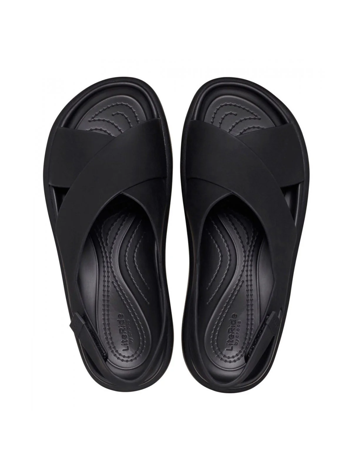 CROCS Sandalo Donna Brooklyn Luxe Cross Strap W 209407 060 Nero - Image 4