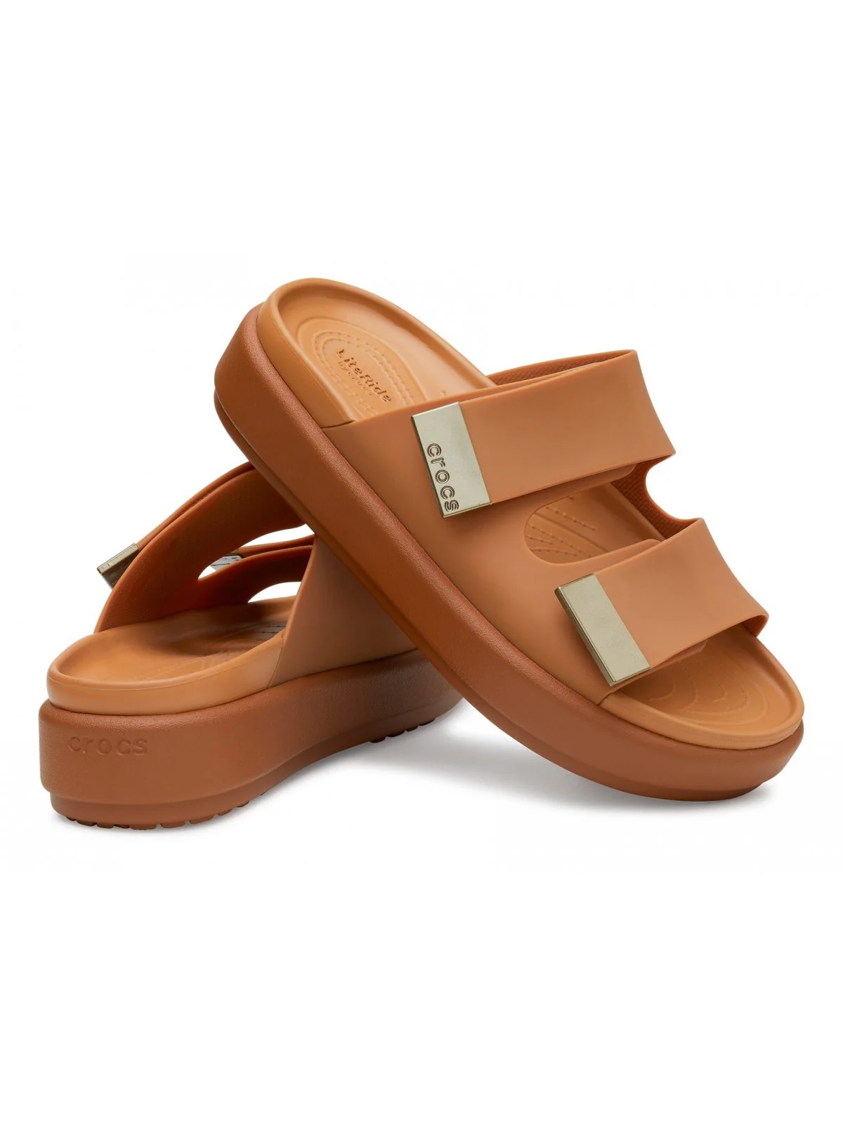 CROCS Sandalo Donna Brooklyn Luxe Sandal W 209586 2U3 Beige - Image 3