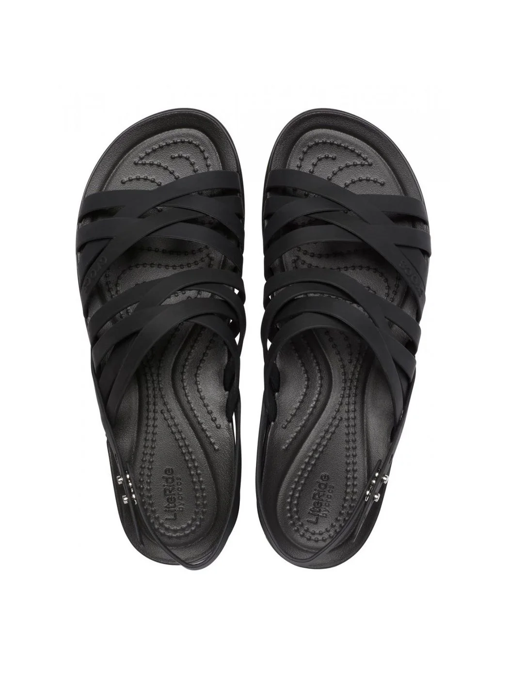 CROCS Sandalo Donna Brooklyn strappy low 206751 001 Nero - Image 3