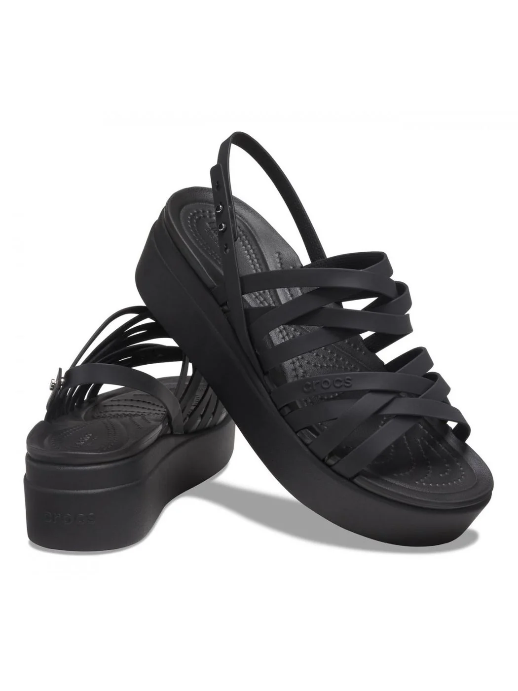 CROCS Sandalo Donna Brooklyn strappy low 206751 001 Nero - Image 4