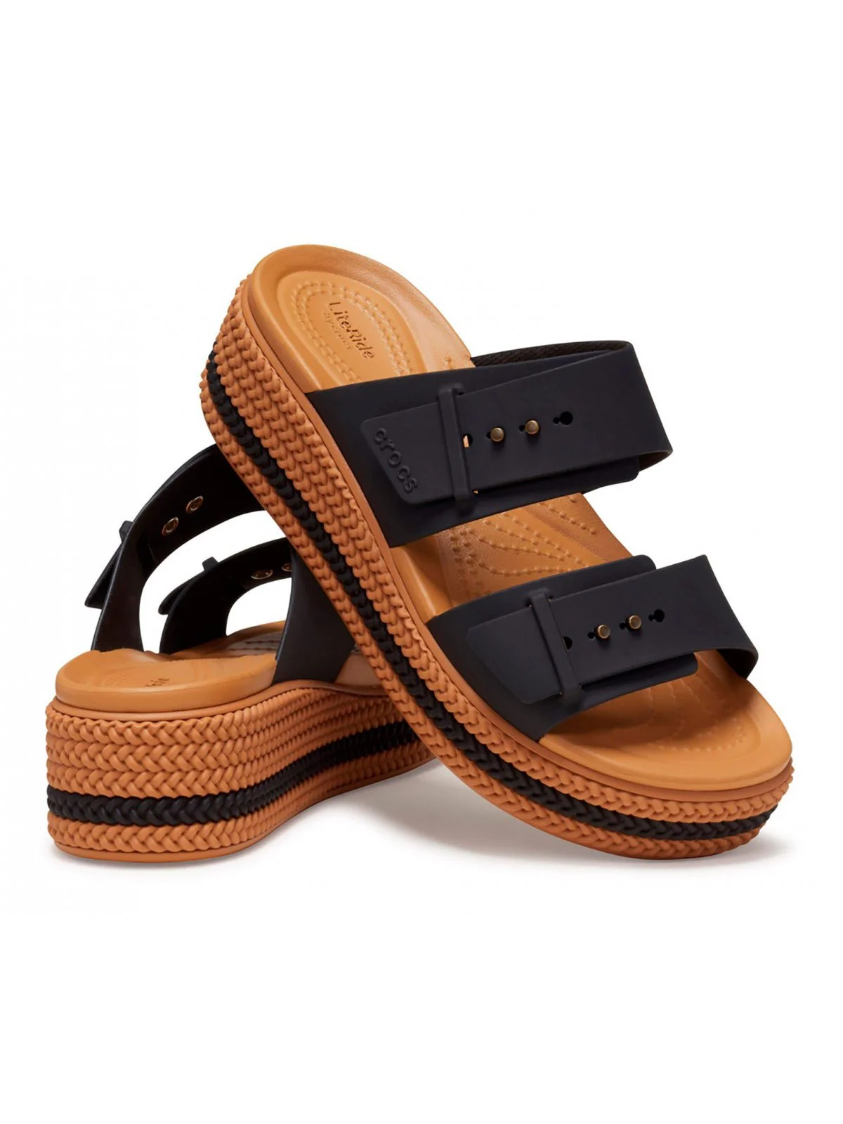 CROCS Sandalo Donna Brooklyn Woven Buckle W 209978 001 Nero - Image 3