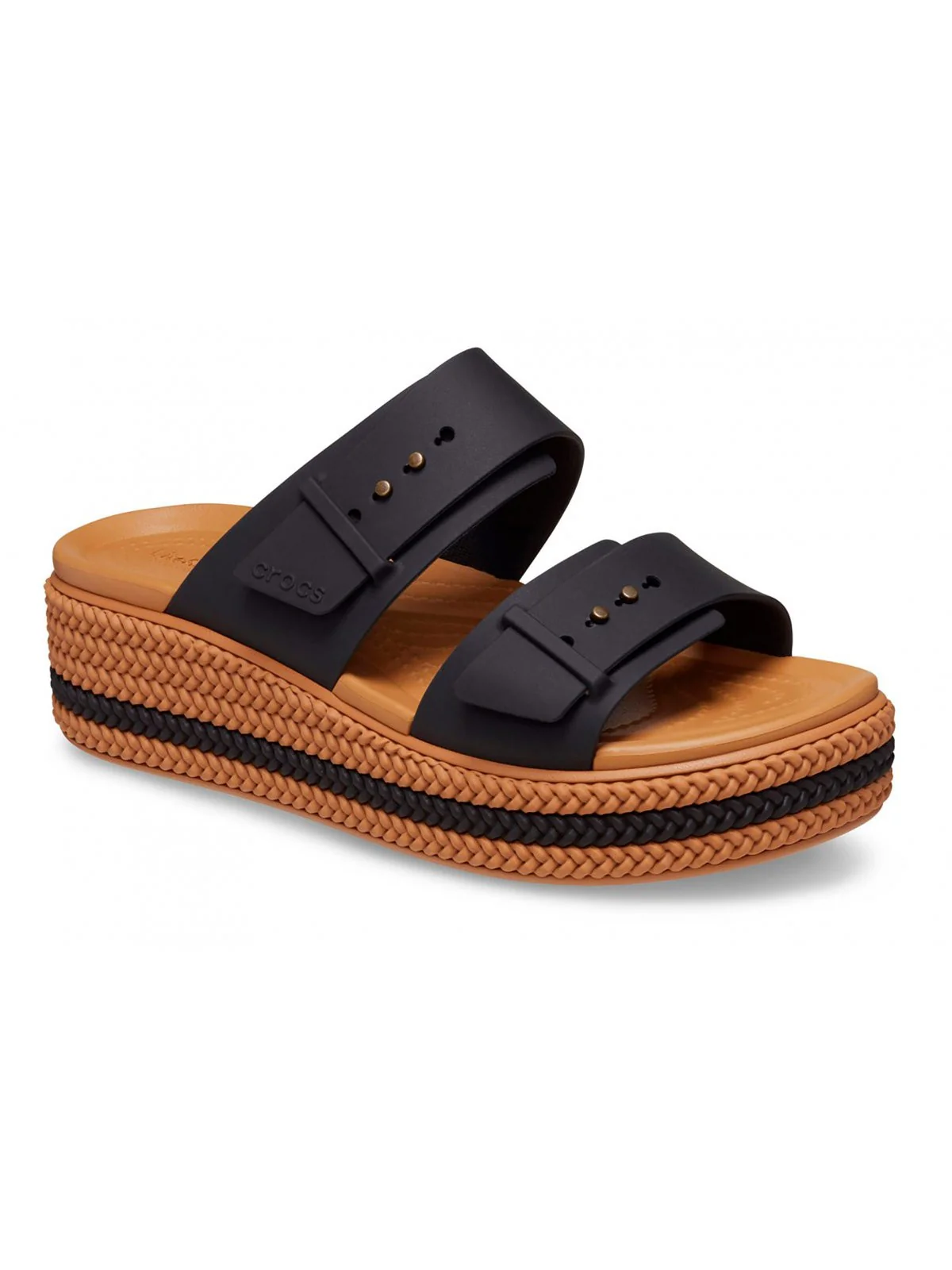 CROCS Sandalo Donna Brooklyn Woven Buckle W 209978 001 Nero - Image 5