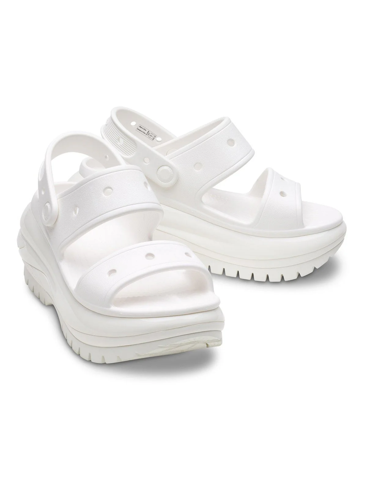 CROCS Sandalo Donna Classic Mega Crush Sandal W 207989 100 Bianco - Image 2