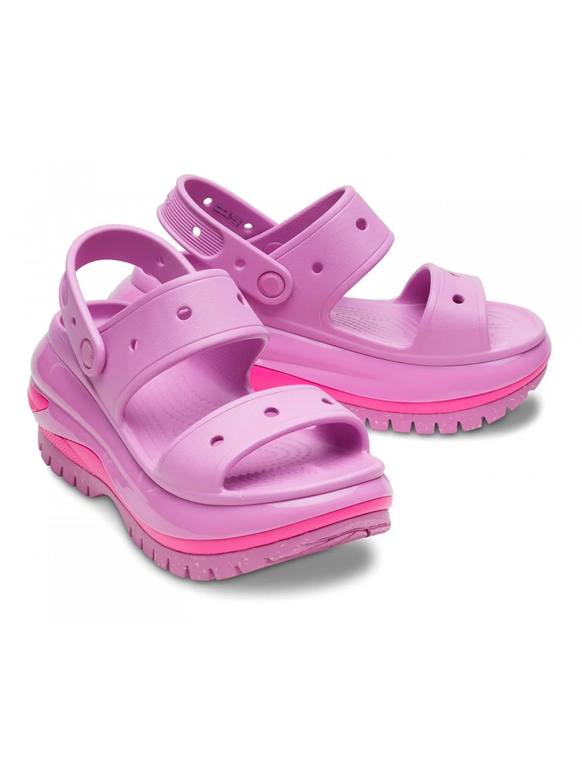 CROCS Sandalo Donna Classic Mega Crush Sandal W 207989 6WQ Rosa - Image 3