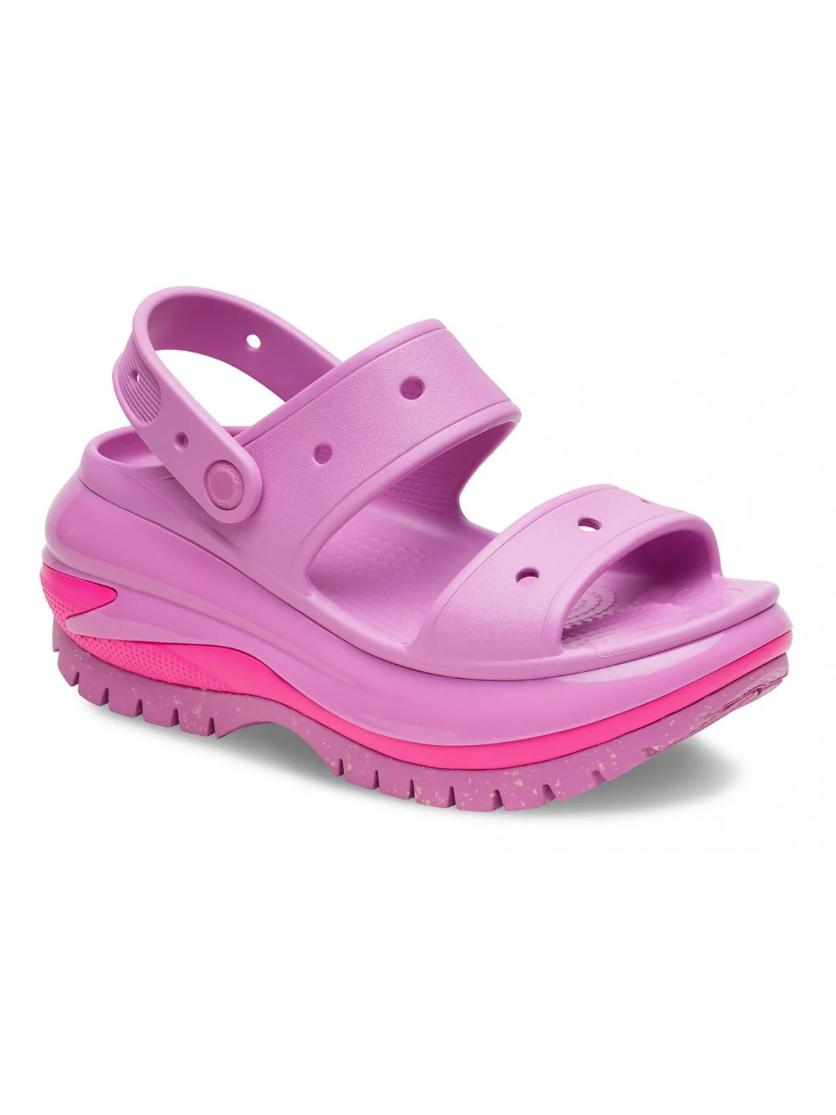 CROCS Sandalo Donna Classic Mega Crush Sandal W 207989 6WQ Rosa - Image 5