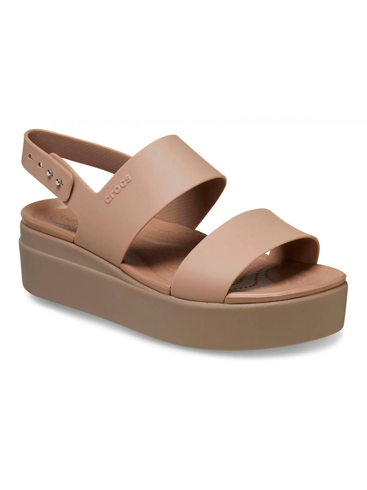 CROCS Sandalo Donna Crocs Brooklyn Low Wedge W 206453 2EL LATTE/MUSHRO - Image 6