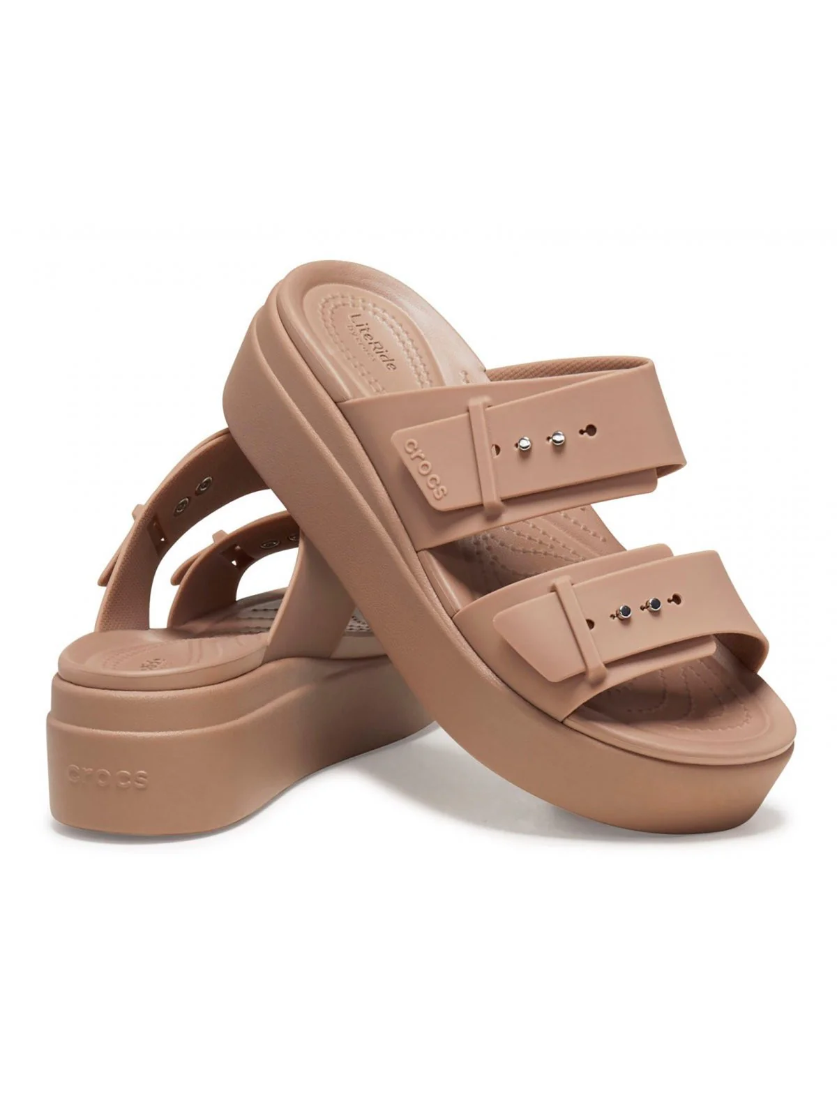 CROCS Sandalo Donna Crocs Brooklyn Sandal Low WgeW 207431 2Q9 Marrone - Image 3
