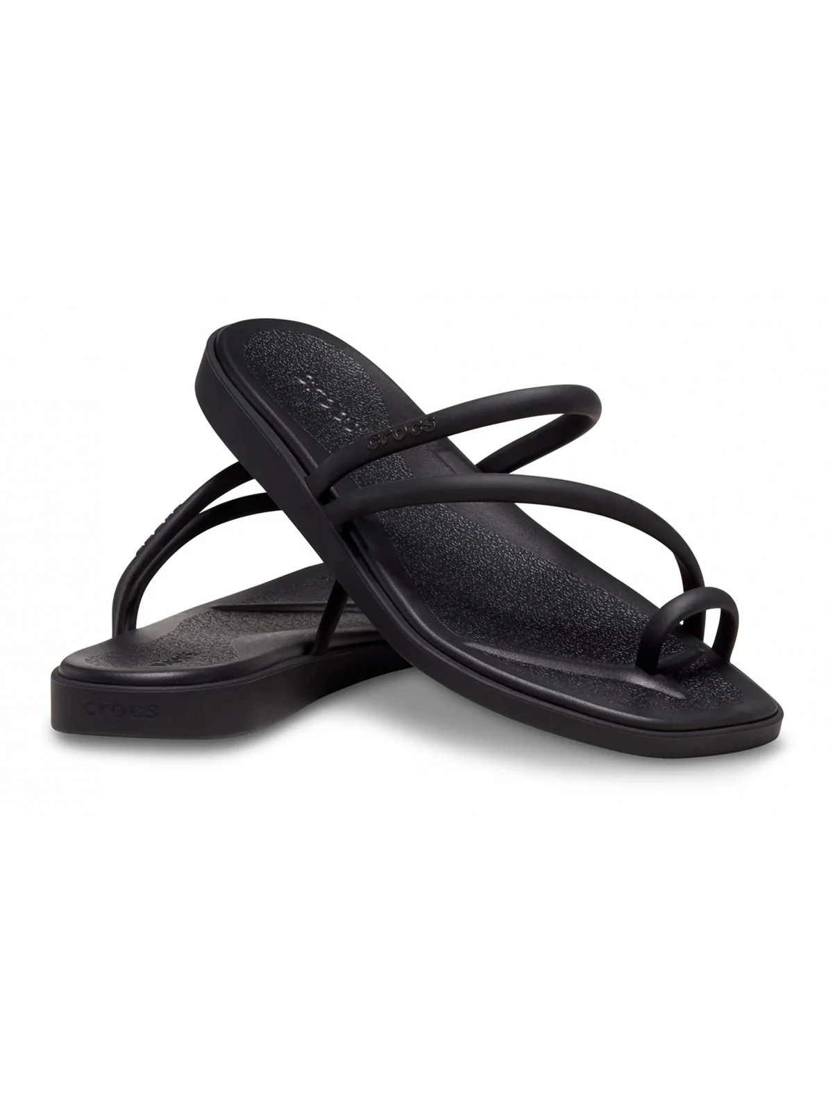 CROCS Sandalo Donna Miami Toe Loop Sandal W 209862 001 BLACK - Image 3