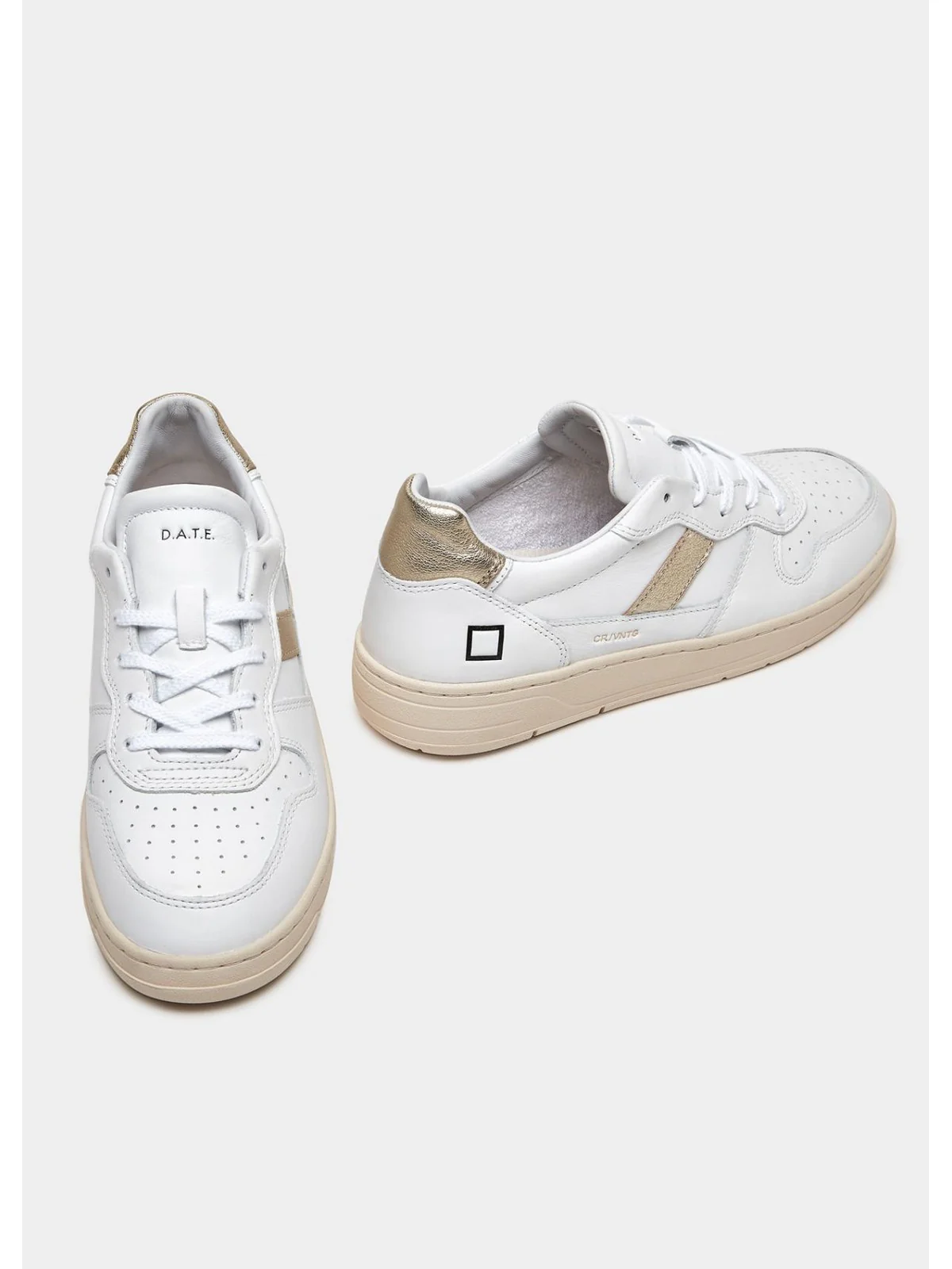 D.A.T.E. Sneaker Donna COURT 2.0 VINT W997-C2-VC-WM Bianco - Image 3