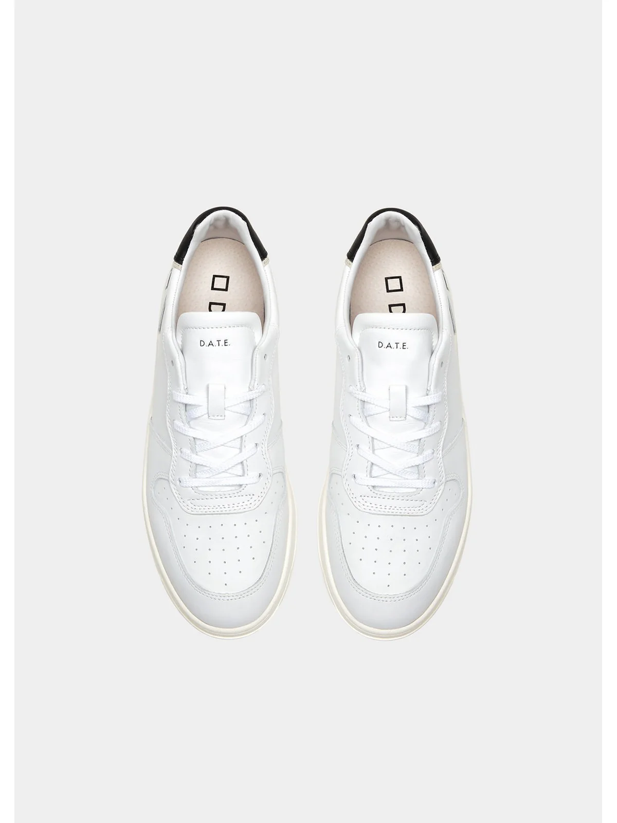 D.A.T.E. Sneaker Uomo COURT CALF M997-CR-CA-WB                                            Bianco - Image 4