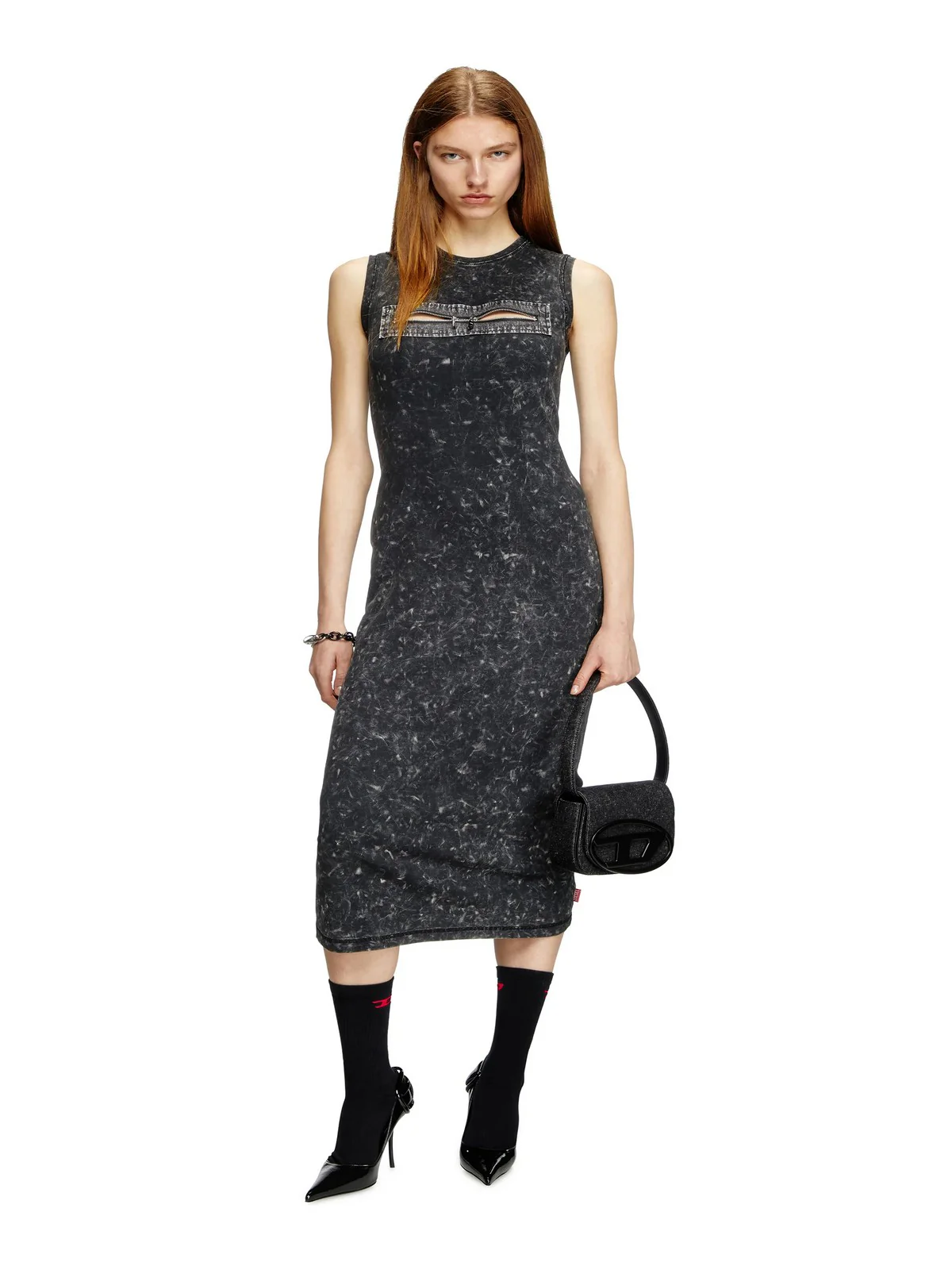 DIESEL Borsa Donna 1DR 1DR SHOULDER BAG X08396 P6901 T8013 001 - BLACK - Image 4