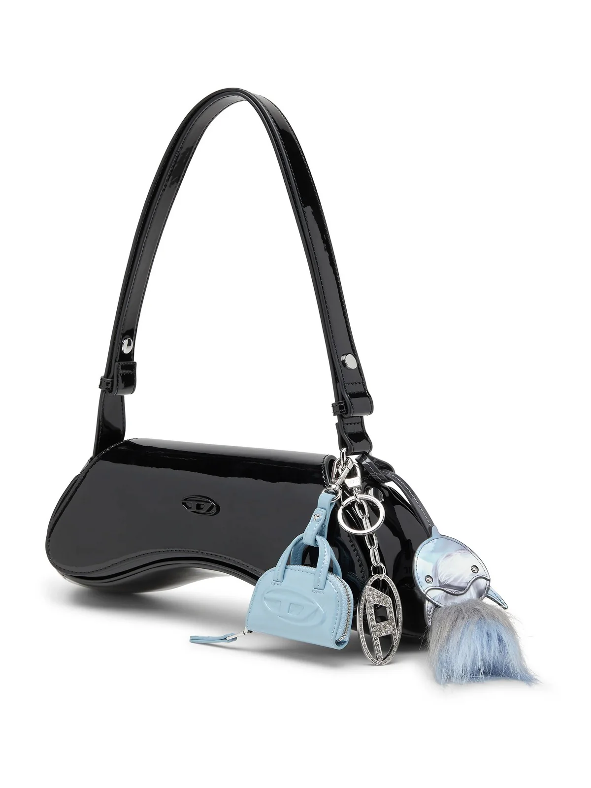 DIESEL Borsa Donna PLAY PLAY CROSSBODY SHOULDER BAG X10221 P6255 HA881 001 - BLACK - Image 4