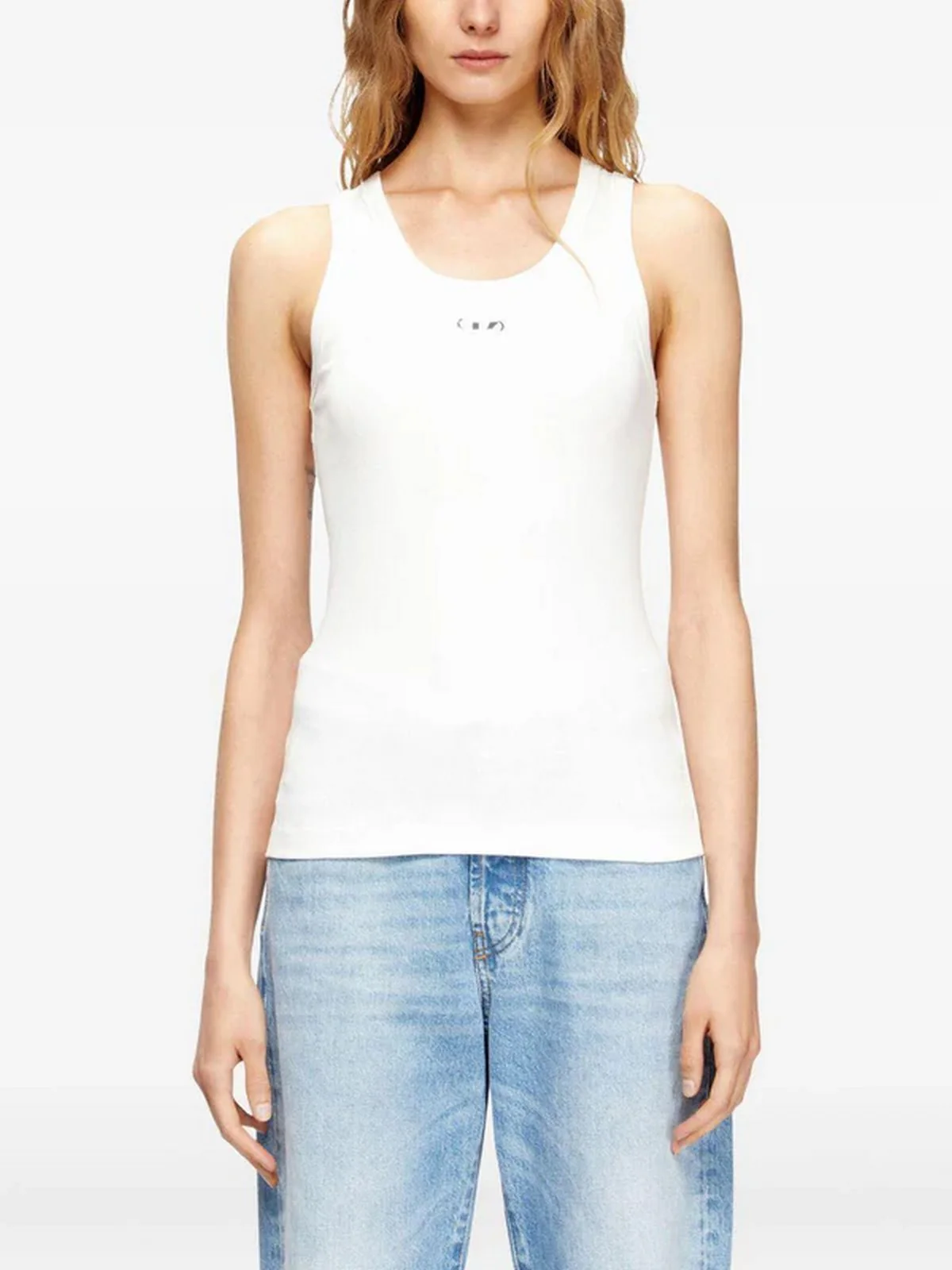 DIESEL Canotta Donna T-ANKI-OD TOP A19908 0JMBA 141 104 - OFF/WHITE - Image 2