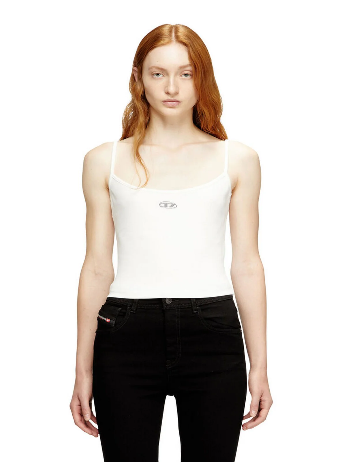 DIESEL Canotta Donna T-HUPY-OD TOP A19911 0JMBA 141 104 - OFF/WHITE - Image 2